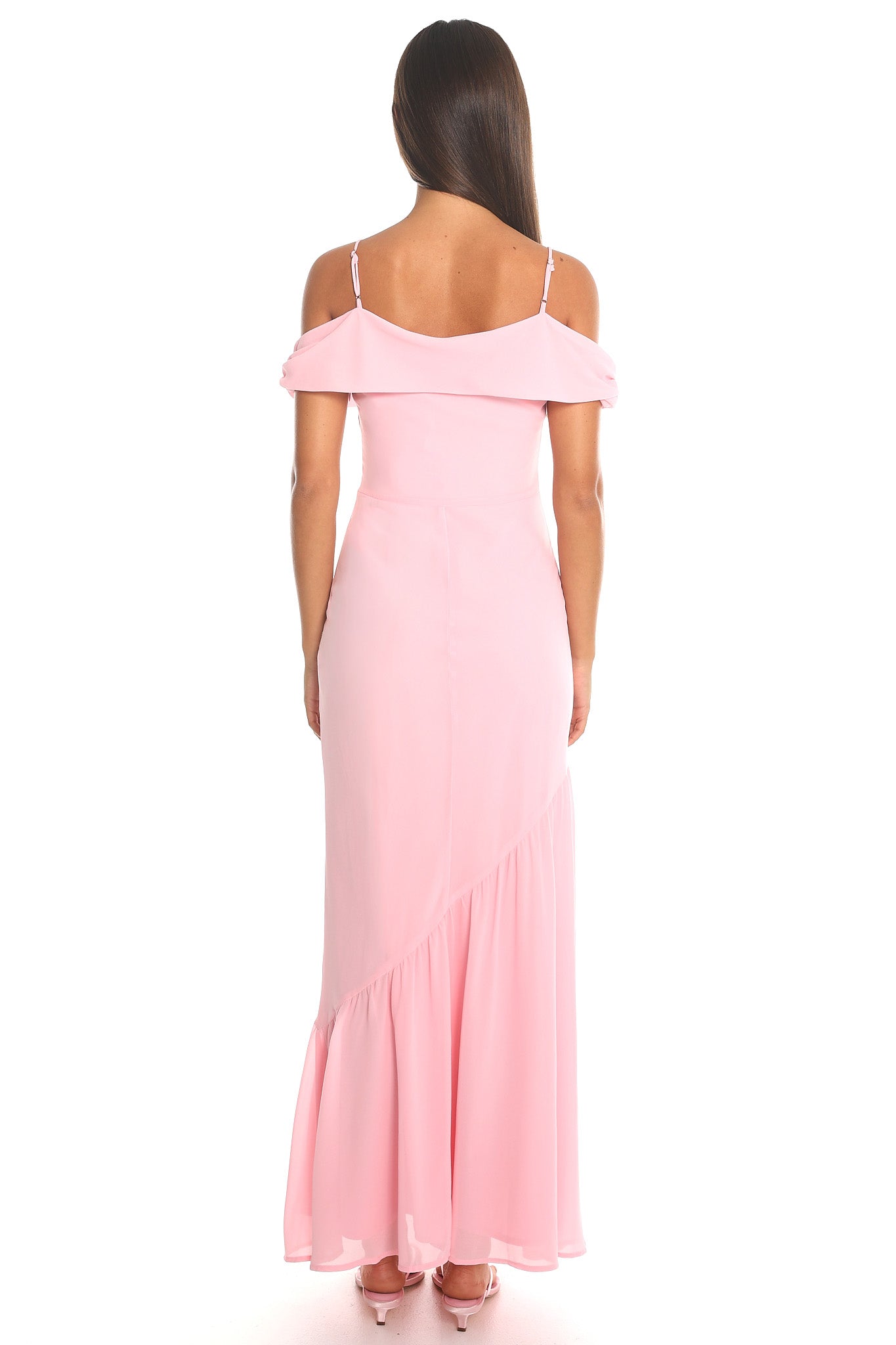 Costa Vera Off-Shoulder Maxi Dress Pink