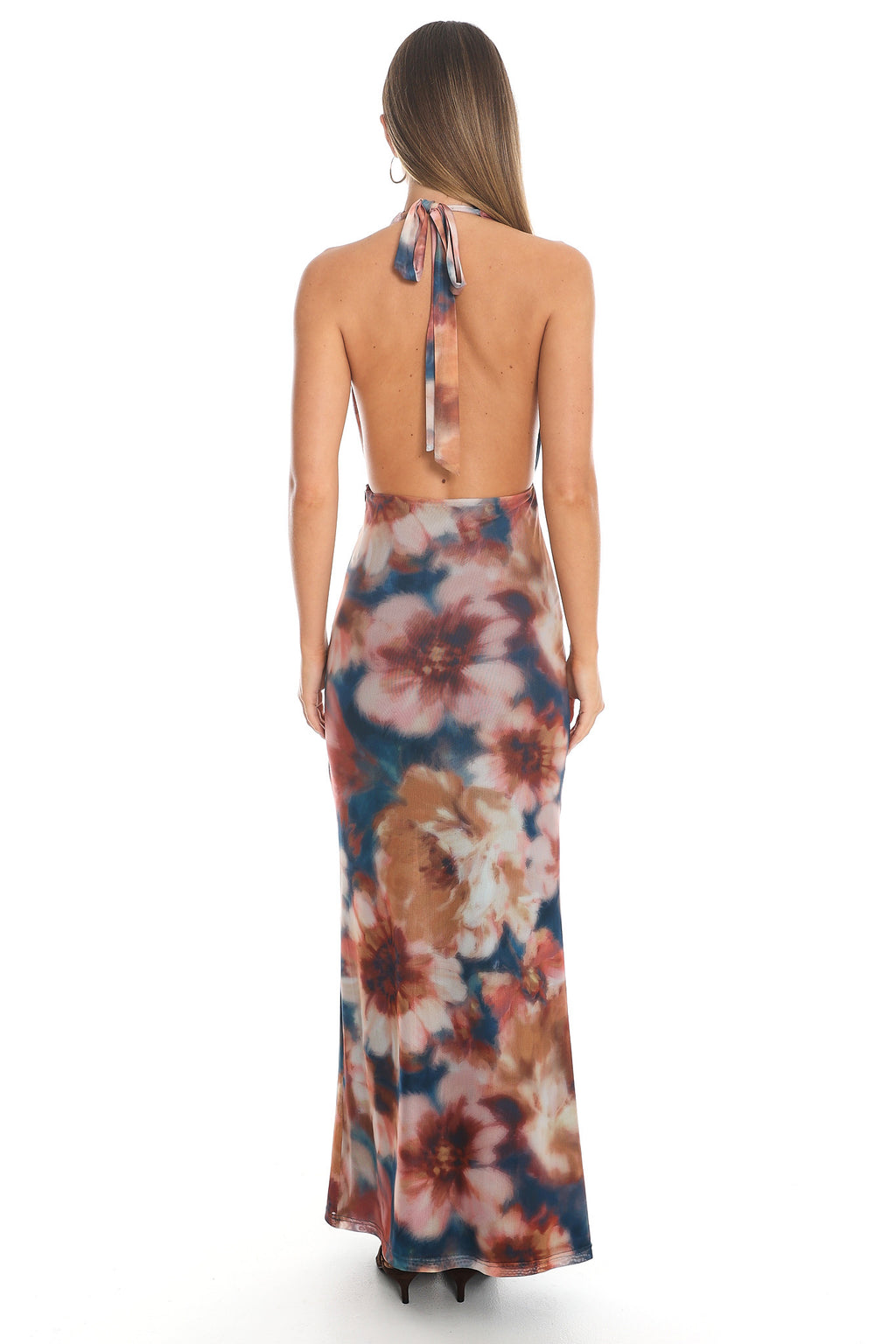 Cirella Halter Maxi Dress Teal by Selfie Leslie