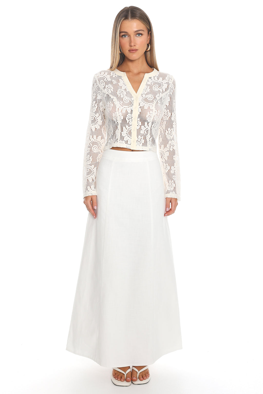 Menorca Maxi Skirt Off White