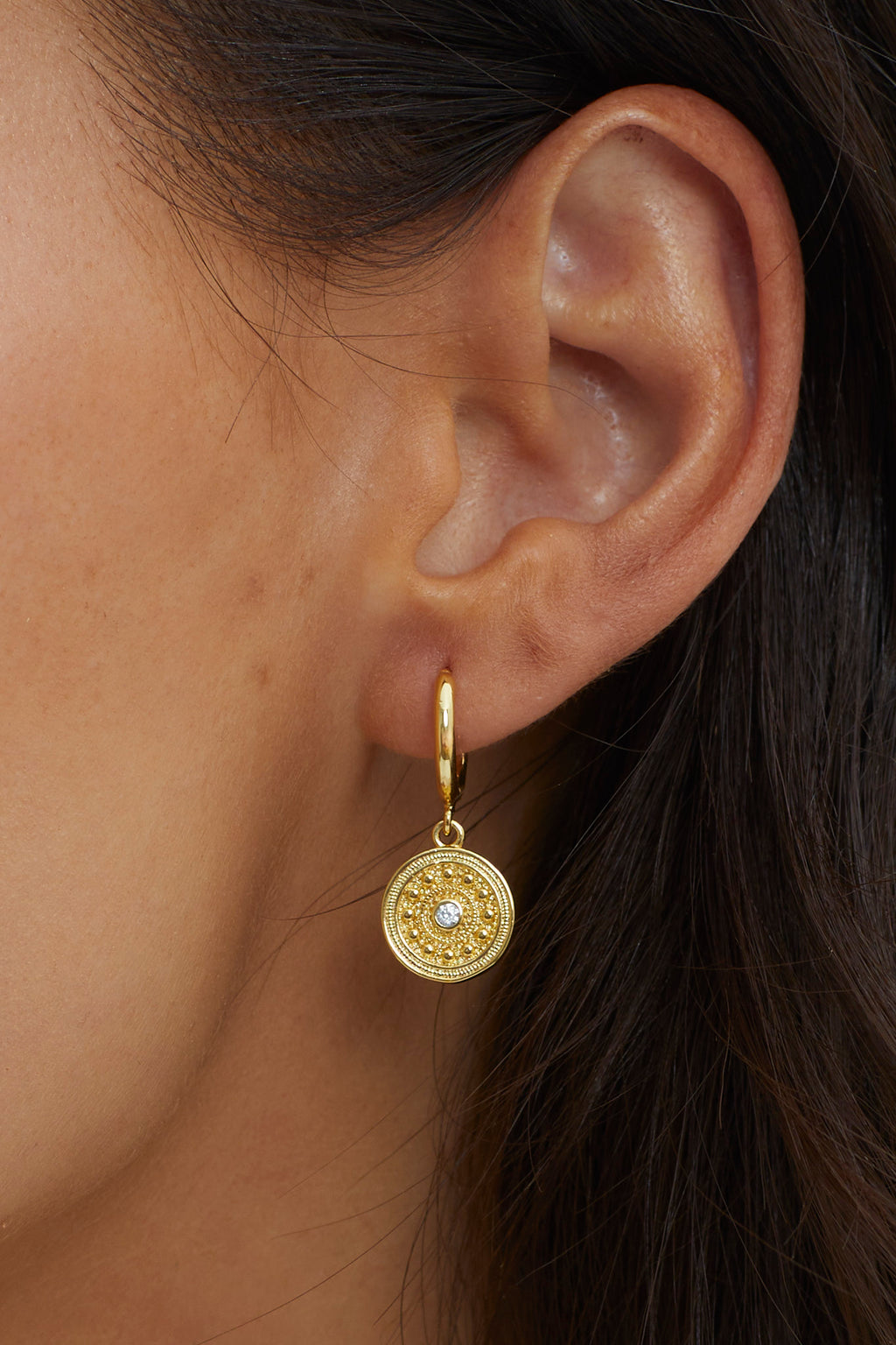 Inca Coin Dangle Earrings Gold by Selfie Leslie