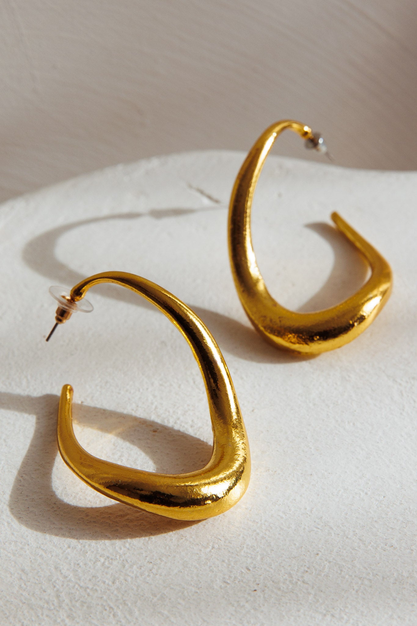 Triumph Hoop Earrings Gold by Selfie Leslie
