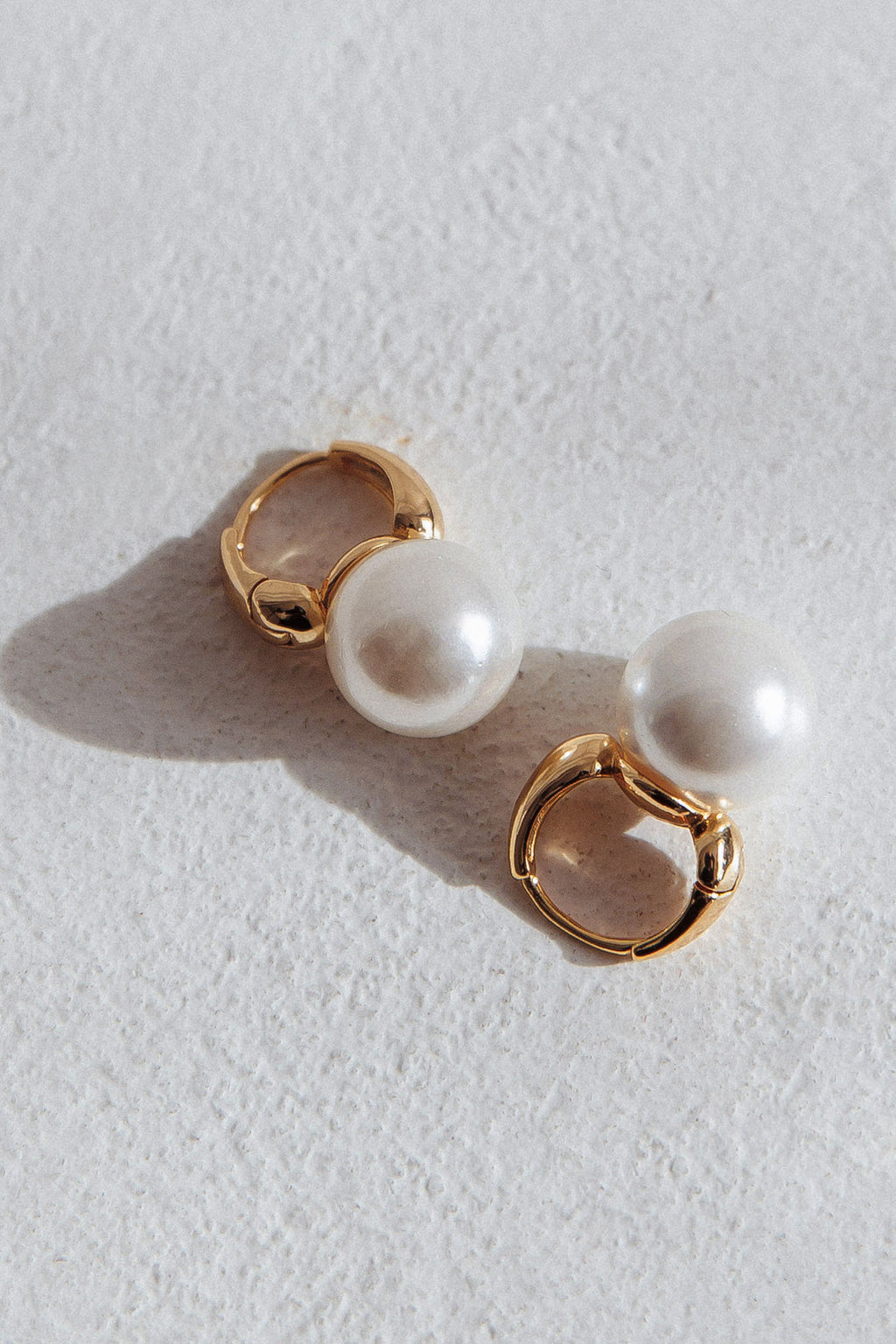 Taj Drop Pearl Earrings Gold by Selfie Leslie