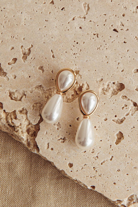 Pearl Earrings Gold