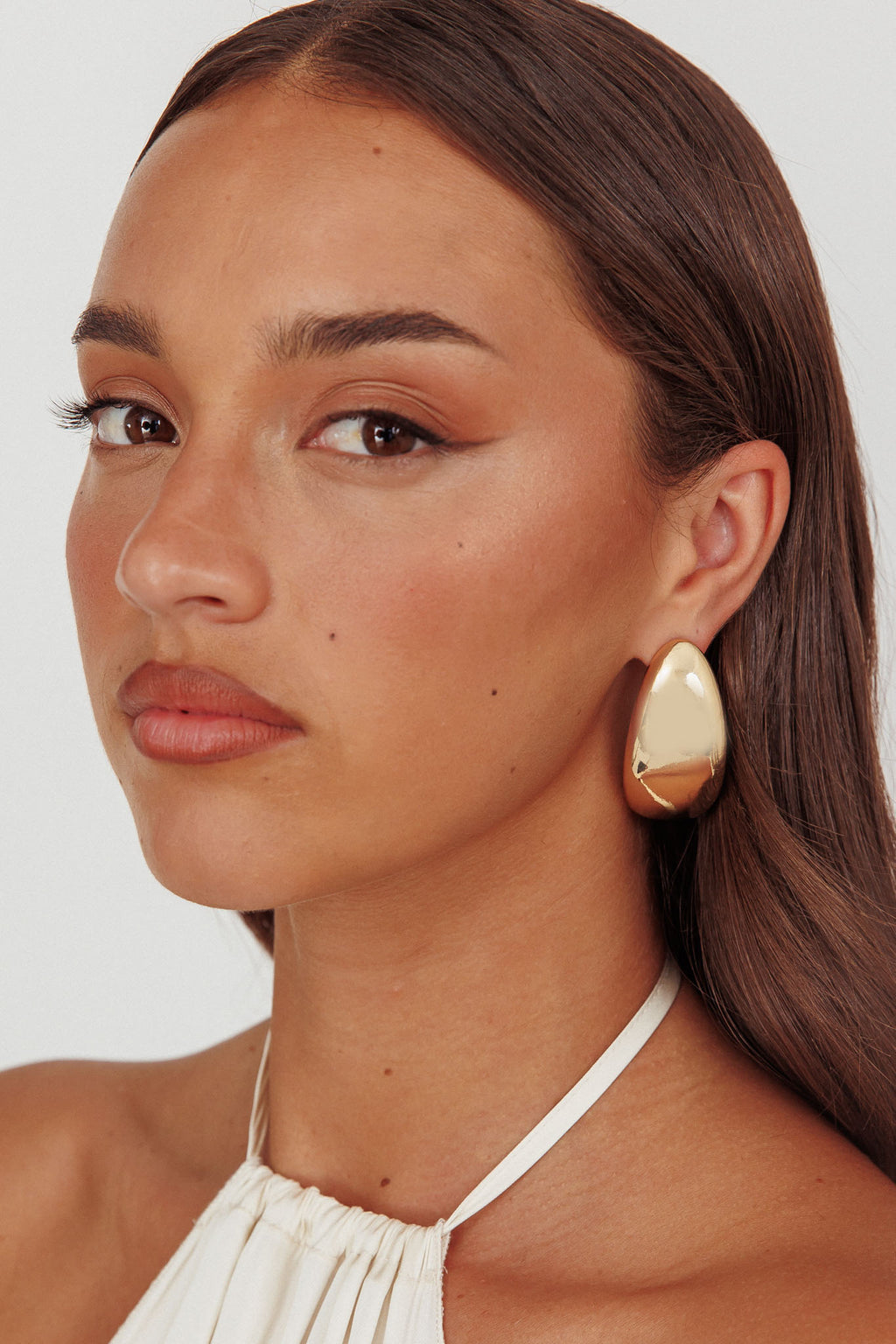 Clarita Pebble Earrings Gold by Selfie Leslie