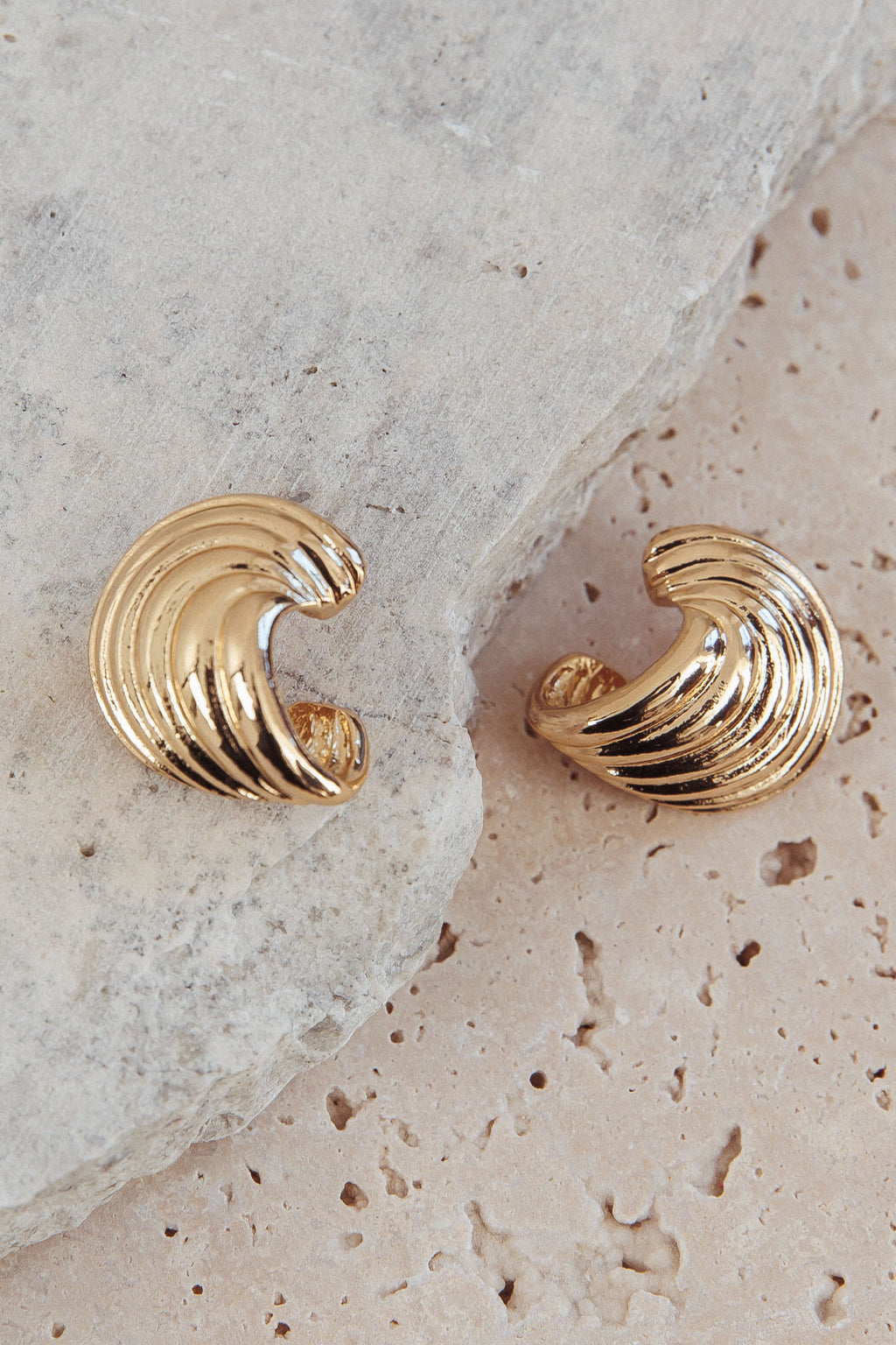 Magic Swirl Earrings Gold by Selfie Leslie