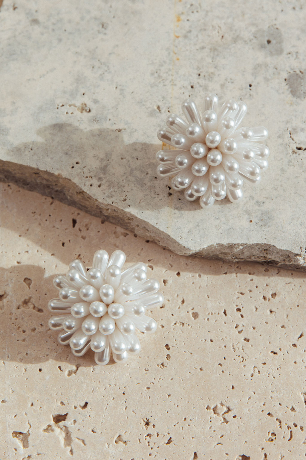 Mira Firework Cluster Earrings Pearl by Selfie Leslie