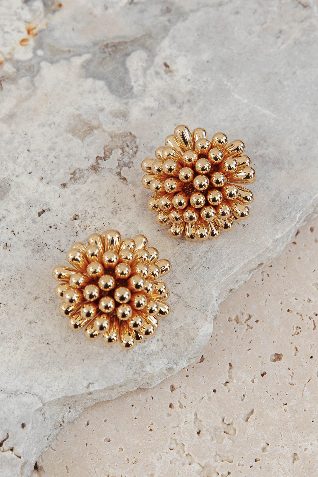 Billy Firework Cluster Earrings Gold by Selfie Leslie