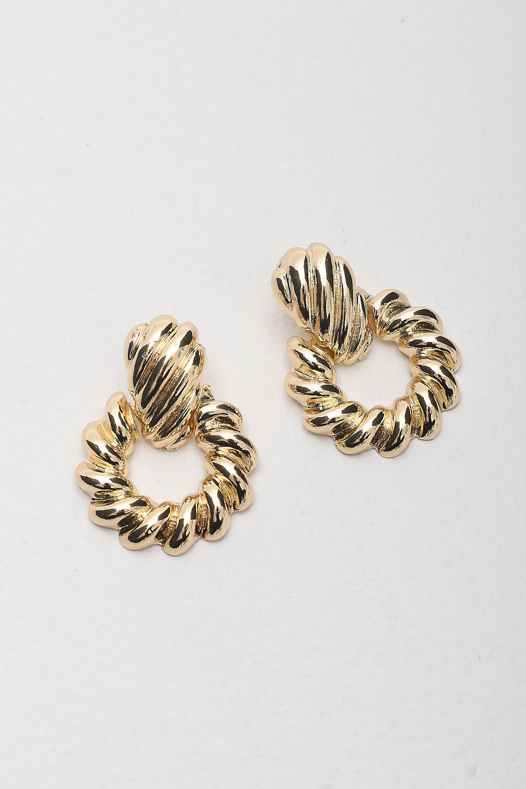 Sabrina Twist Earrings Gold by Selfie Leslie