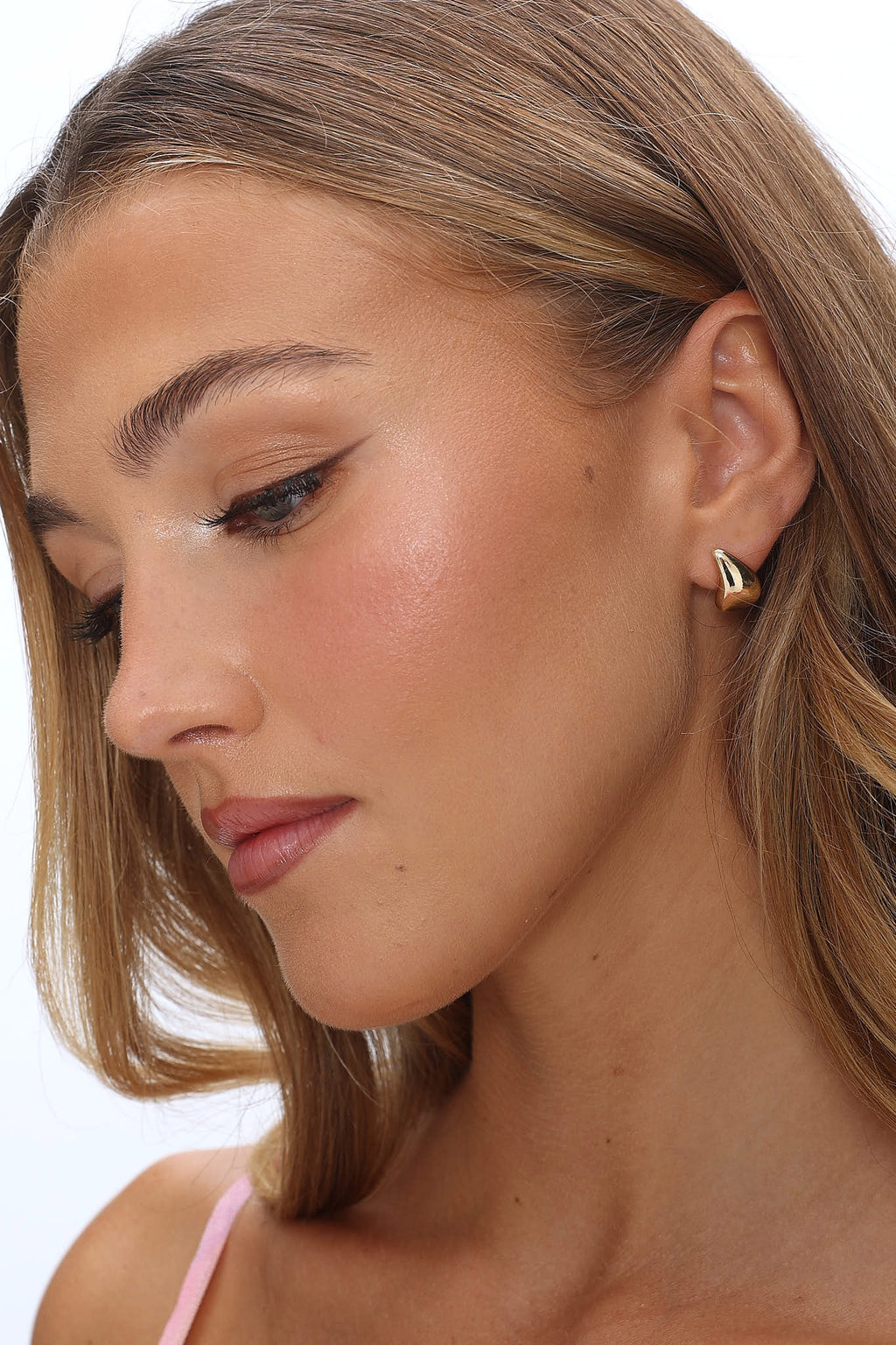 Renee Droplet Earrings Gold by Selfie Leslie
