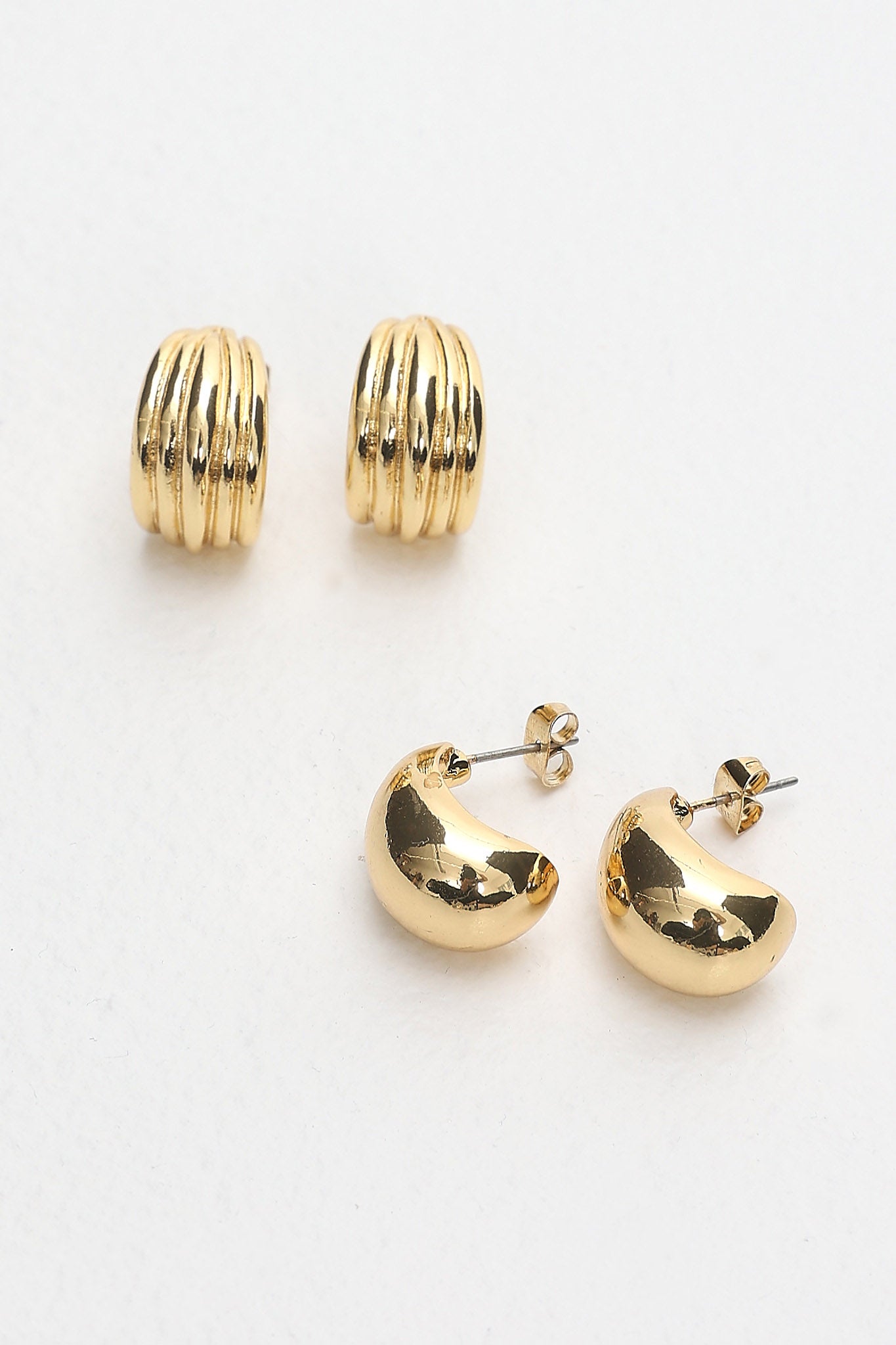 Monroe Stud Earring Set Gold by Selfie Leslie