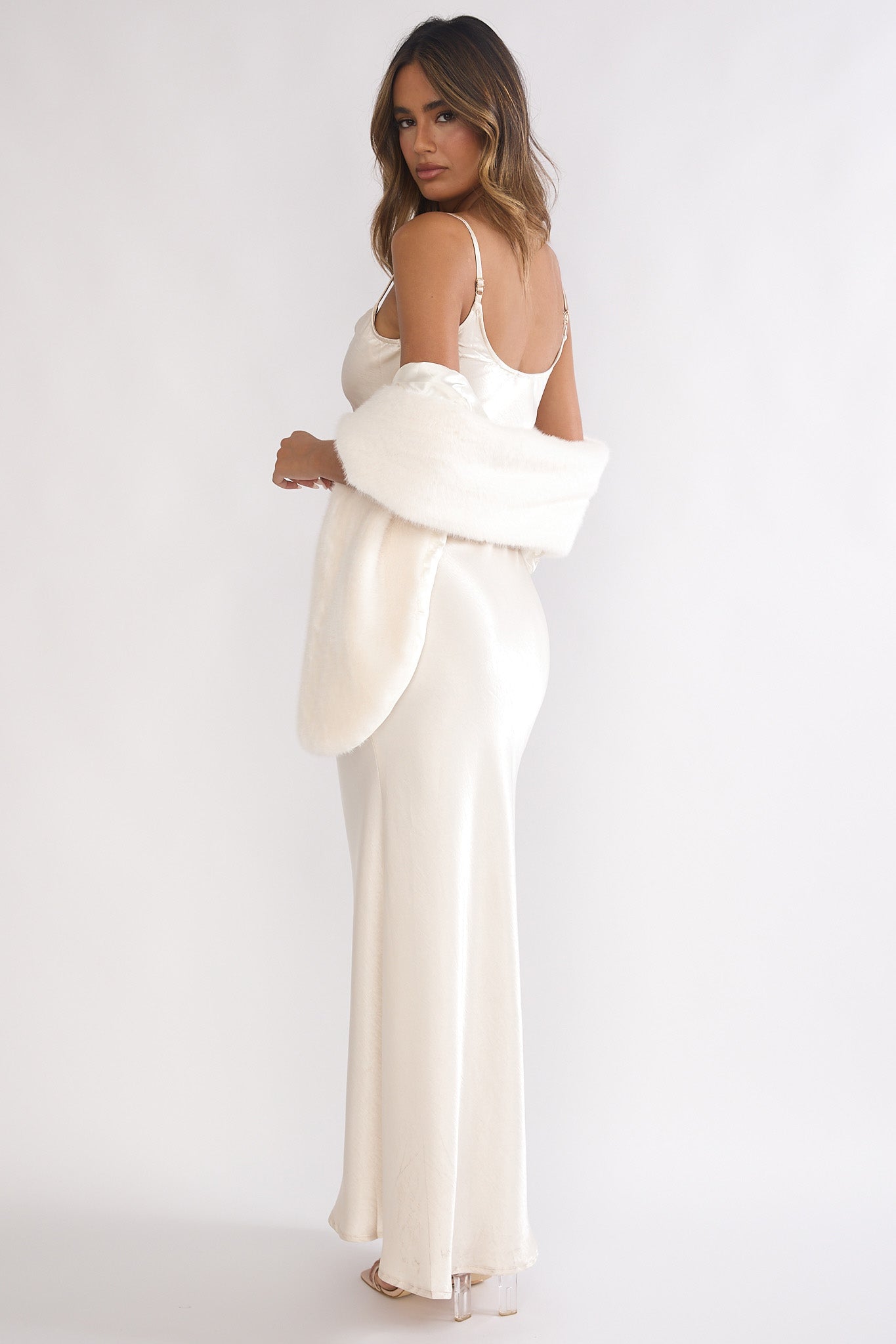Hadley Cami Scarf Maxi Dress Cream Hadley Cami Scarf Maxi Dress Cream