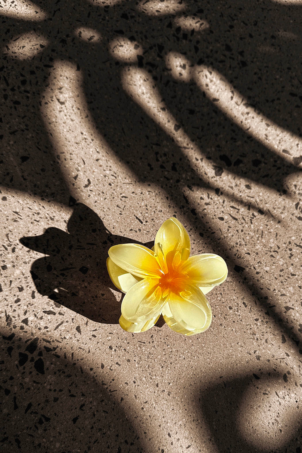 Ayni Frangipani Claw Clip Yellow by Selfie Leslie