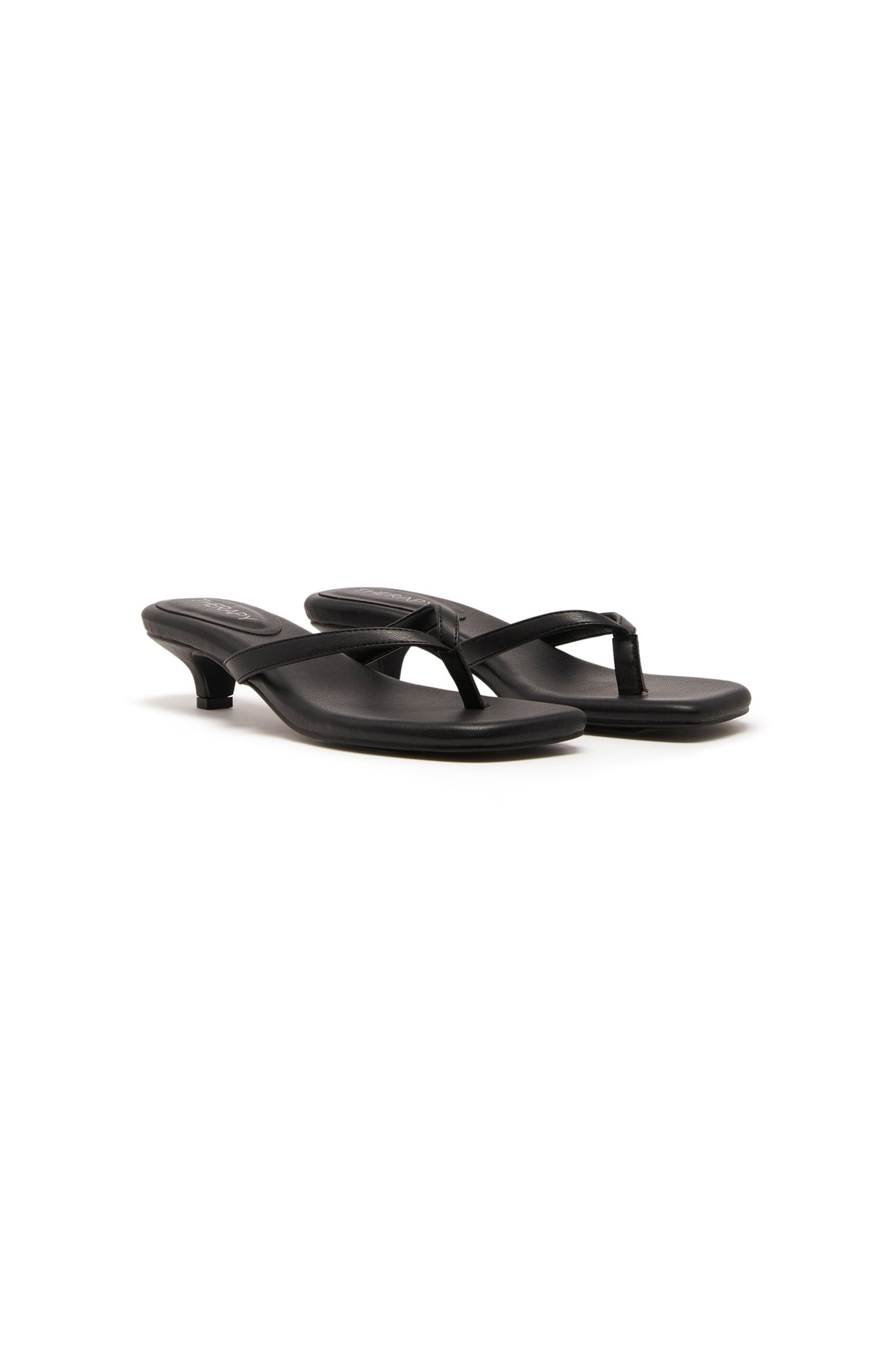 THERAPY Heatwave Thong Heel Black by Selfie Leslie