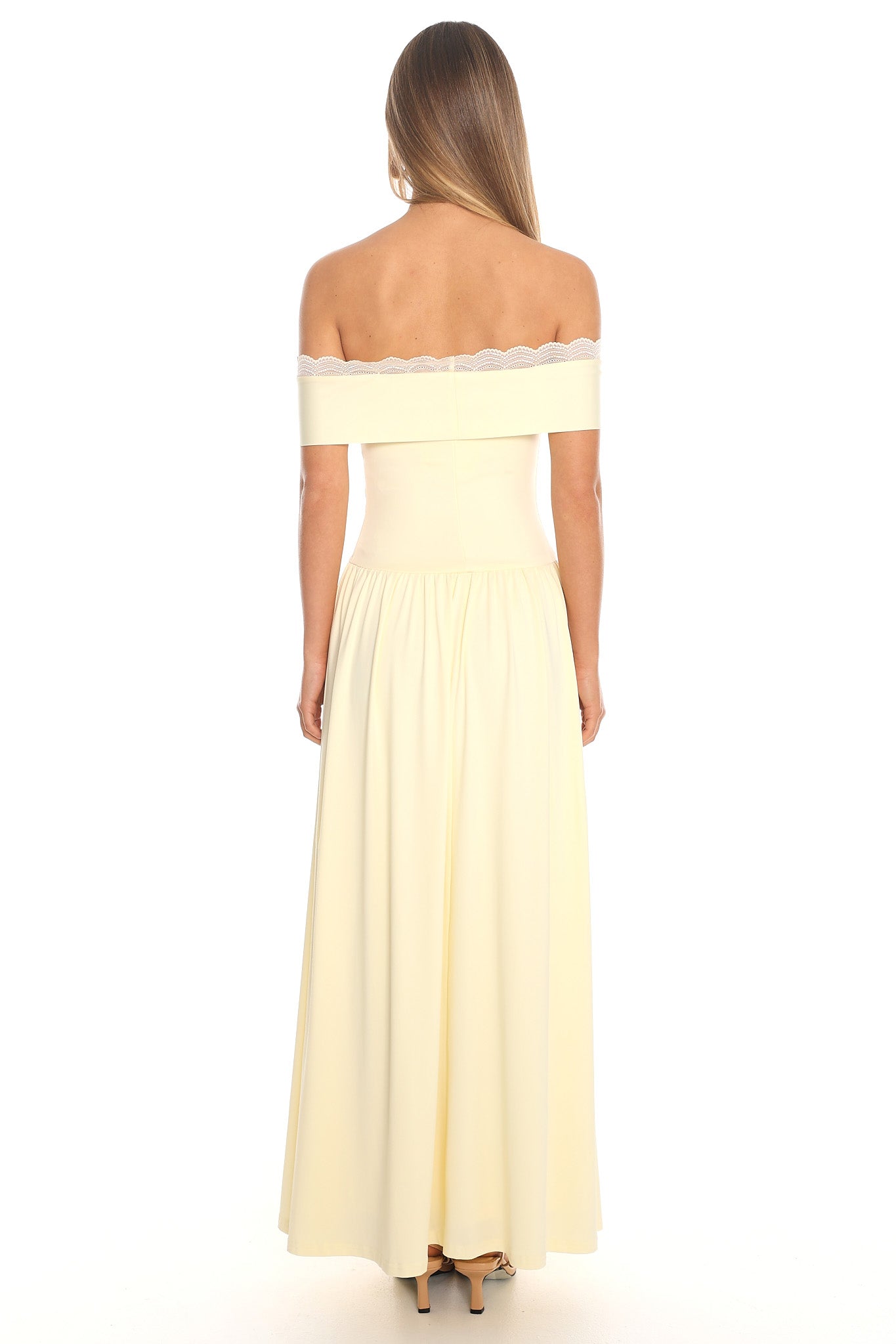 Slow Sunday Off-Shoulder Maxi Dress Butter