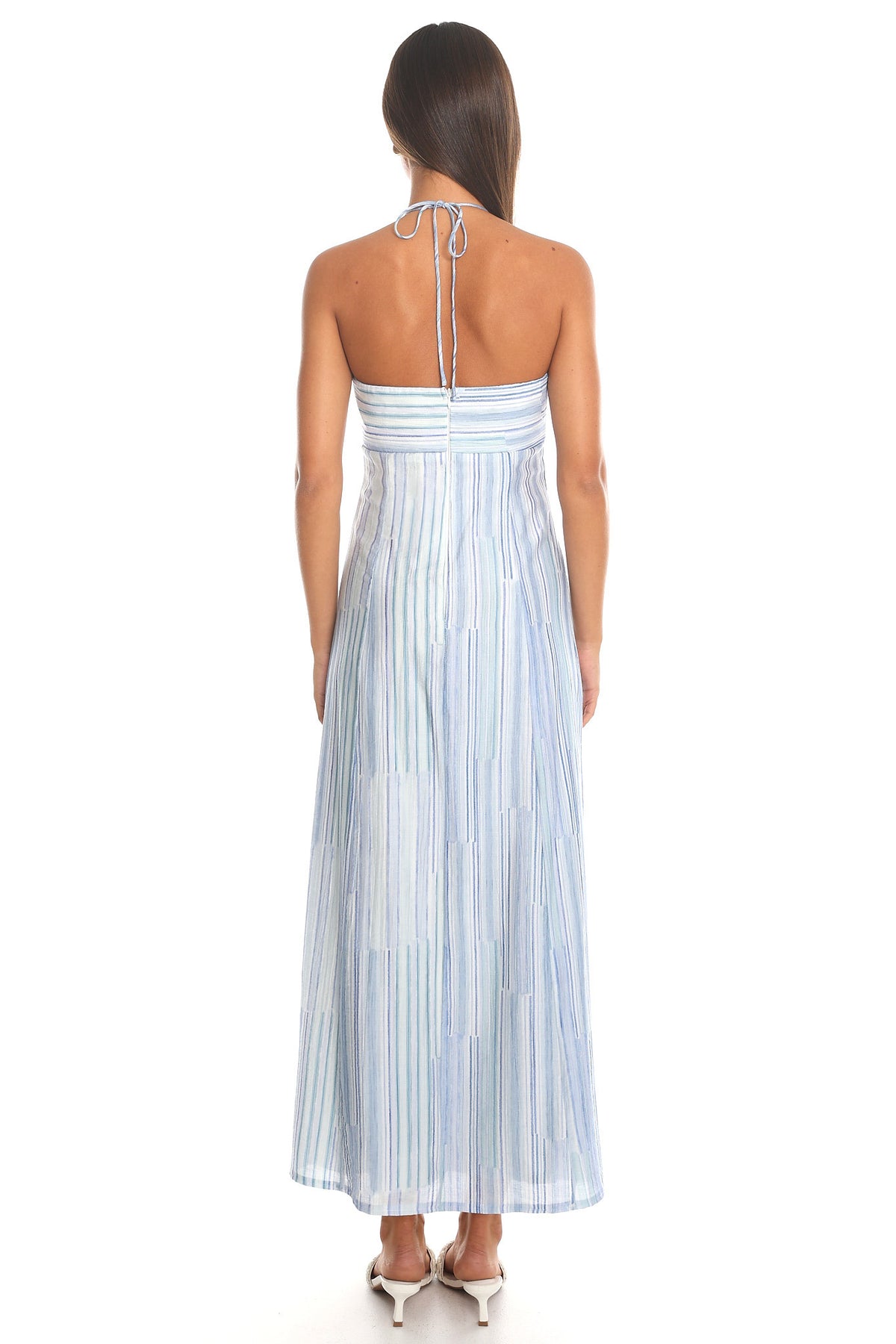 Easy Lover Halter Maxi Dress Blue