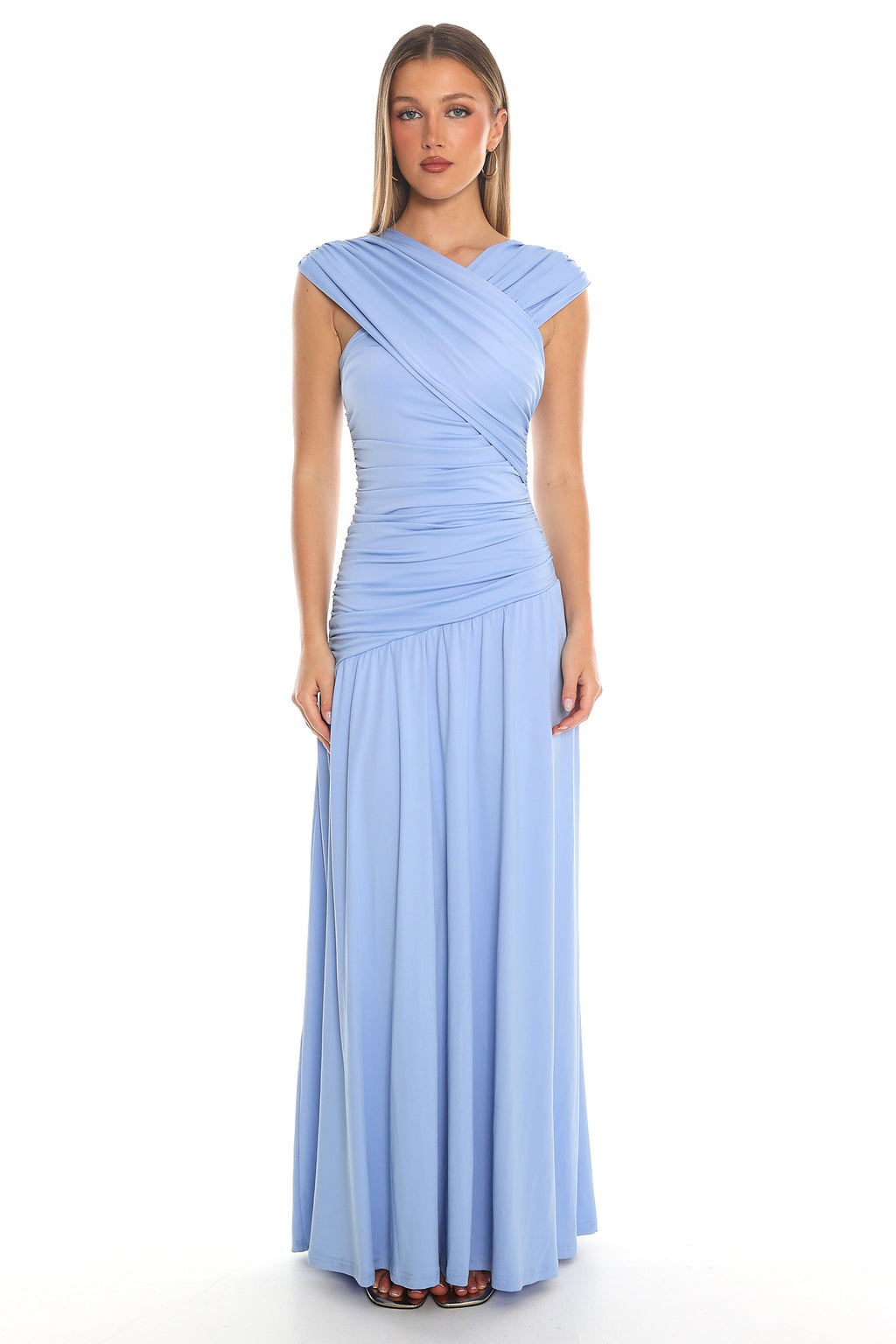 Devoured Maxi Dress Blue by Selfie Leslie