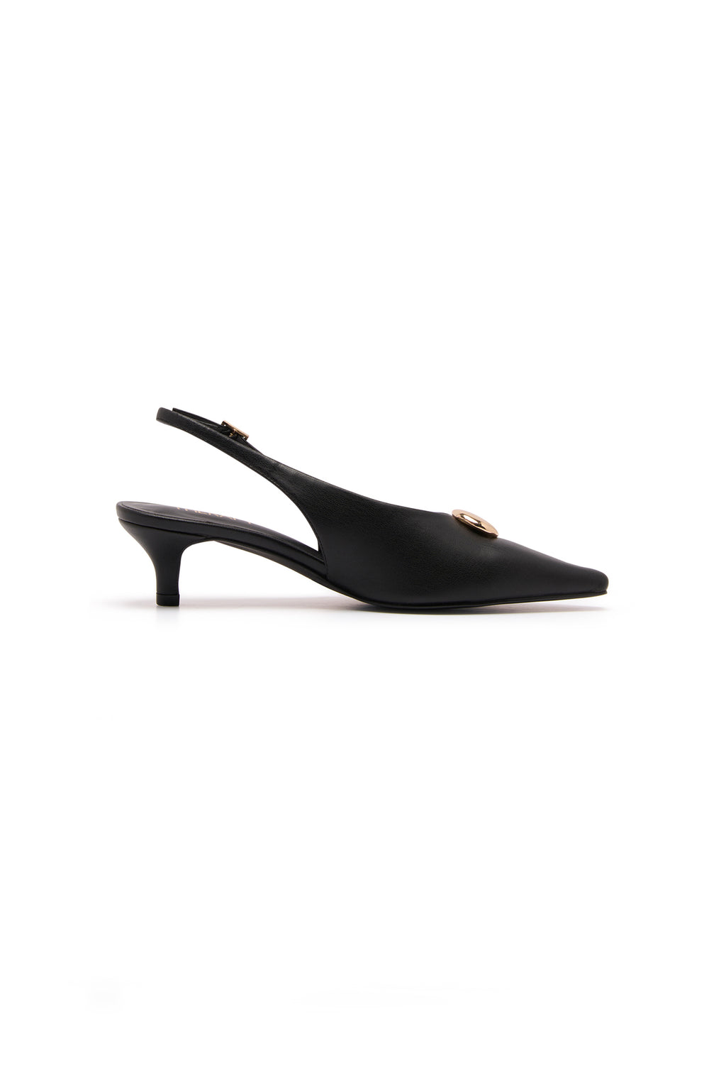 THERAPY Indiana Slingback Heel Black by Selfie Leslie