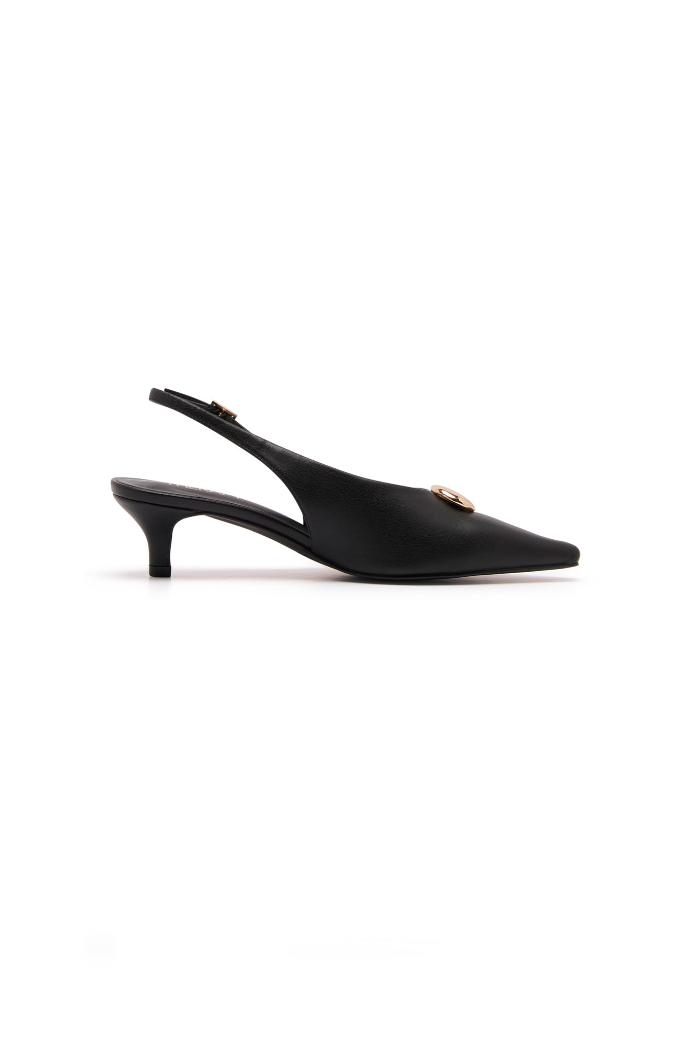 THERAPY Indiana Slingback Heel Black by Selfie Leslie
