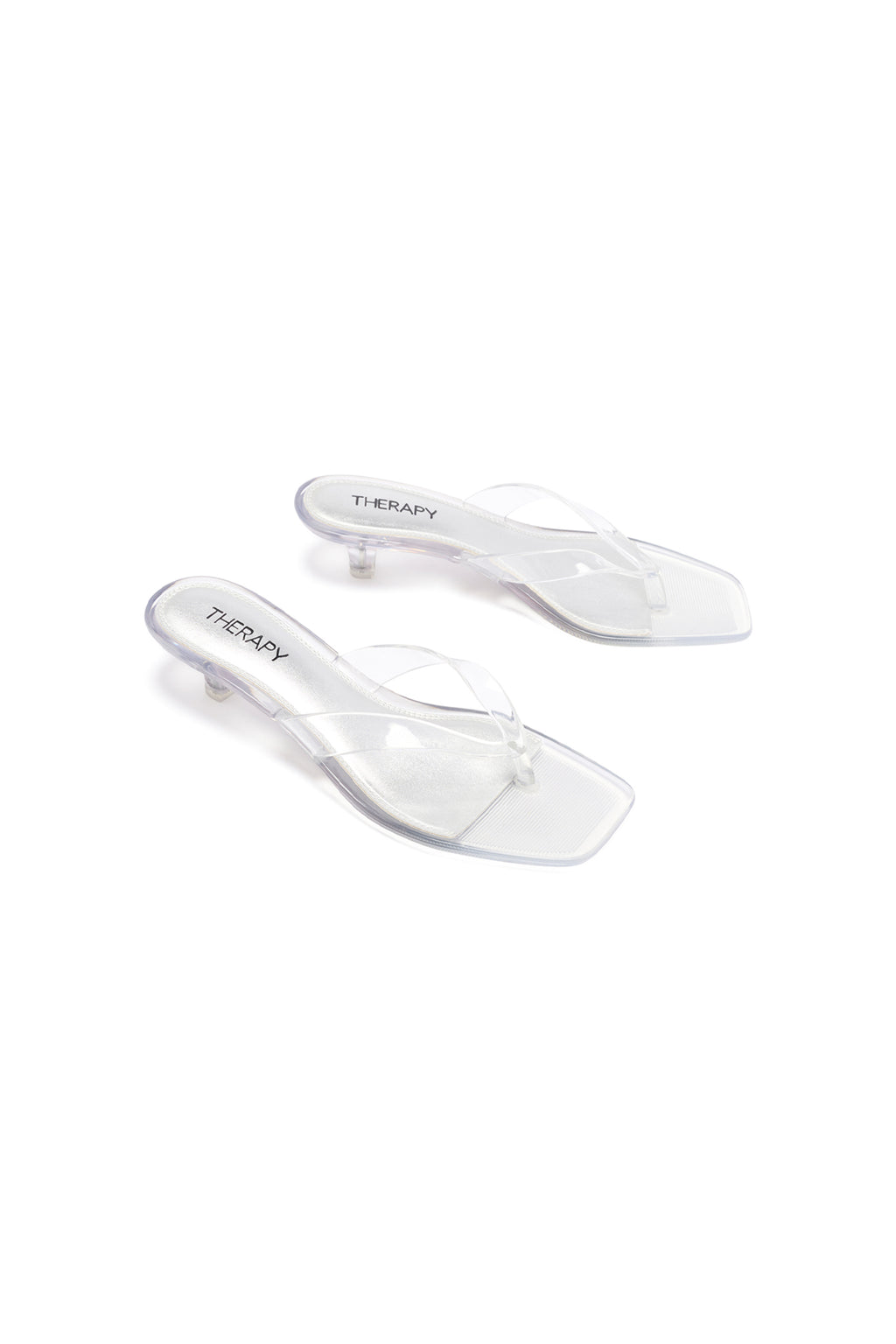 THERAPY Jellyz Thong Heel Clear by Selfie Leslie