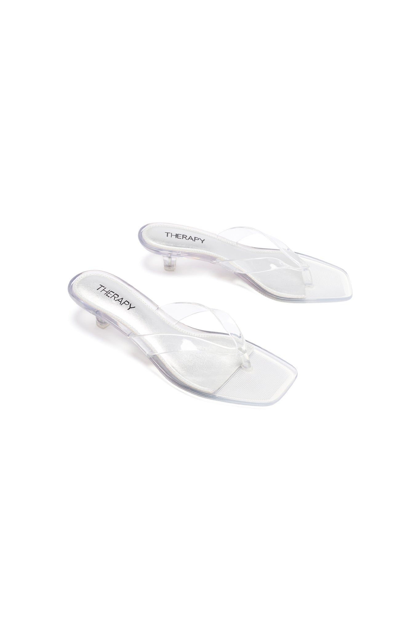 THERAPY Jellyz Thong Heel Clear by Selfie Leslie