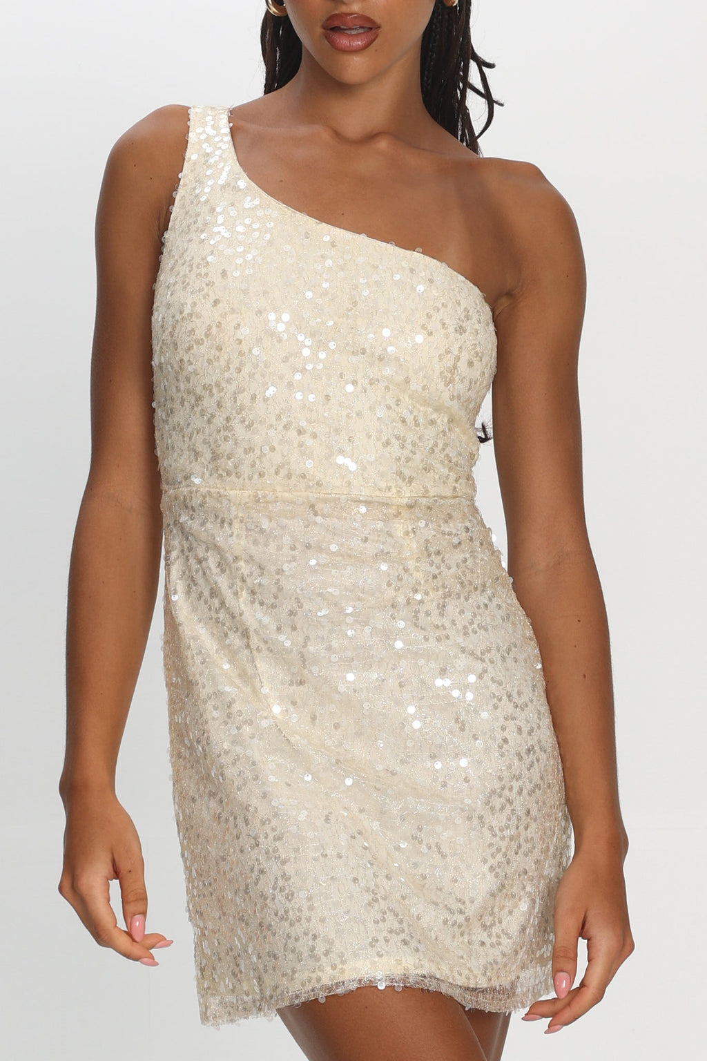bebe one shoulder sequin blazer dress One Shoulder Sequin Blazer Dress bebe