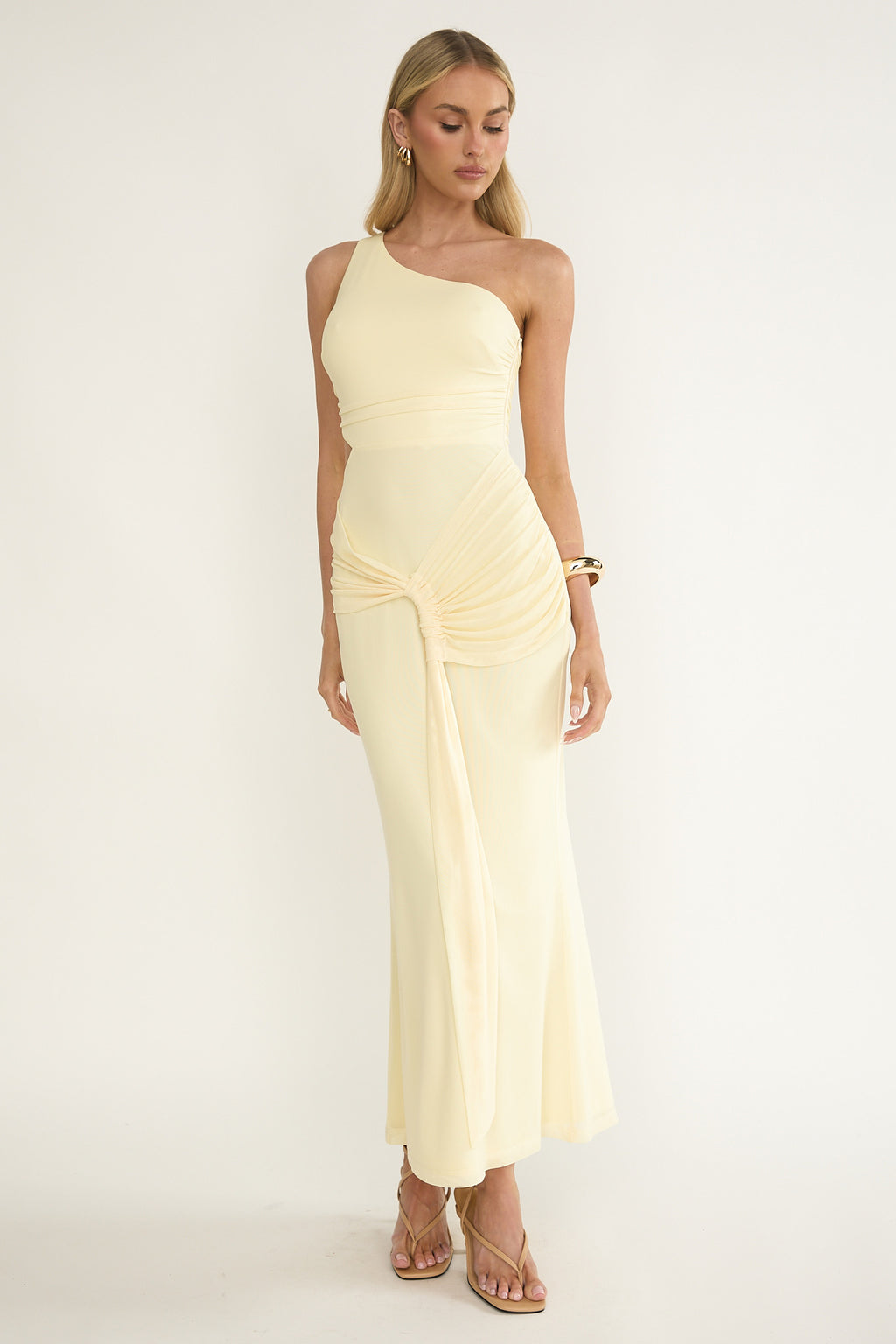 yellow side cut out dress Yellow Dress With Cut Out