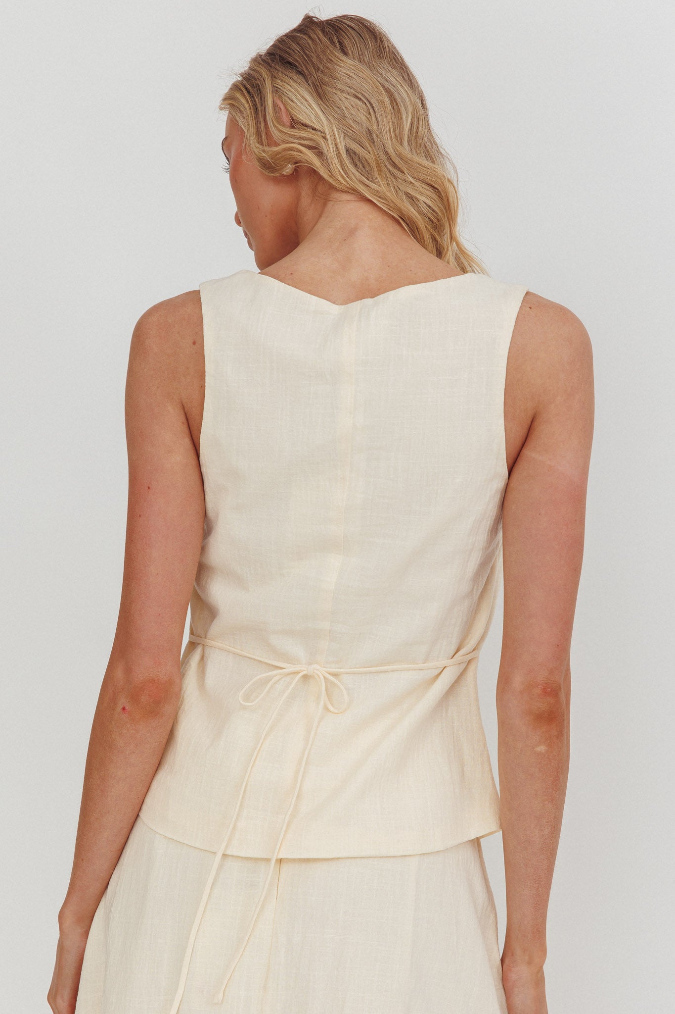 Morning Lights Button Up Top Cream by Selfie Leslie