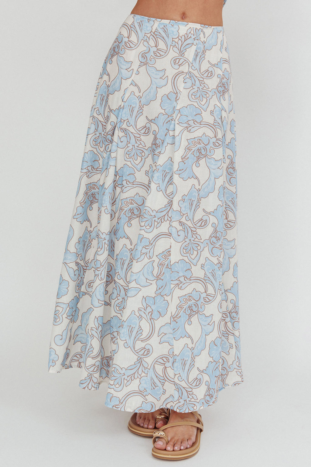 Morning Lights Godet Maxi Skirt Paisley by Selfie Leslie