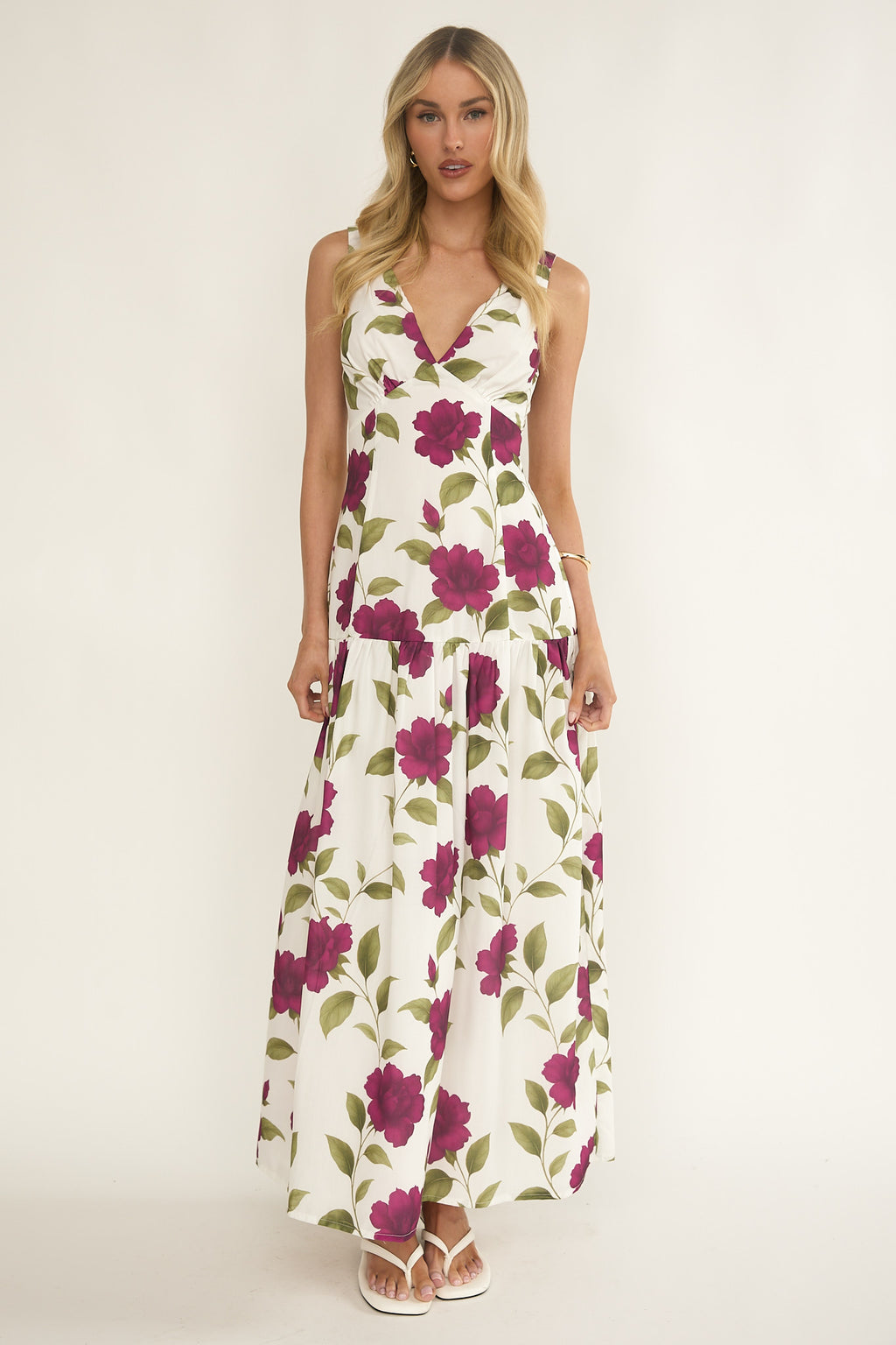 Begonia Drop Waist Maxi Dress Allegra Floral | Selfie Leslie Begonia Drop Waist Maxi Dress Allegra Floral | Selfie Leslie