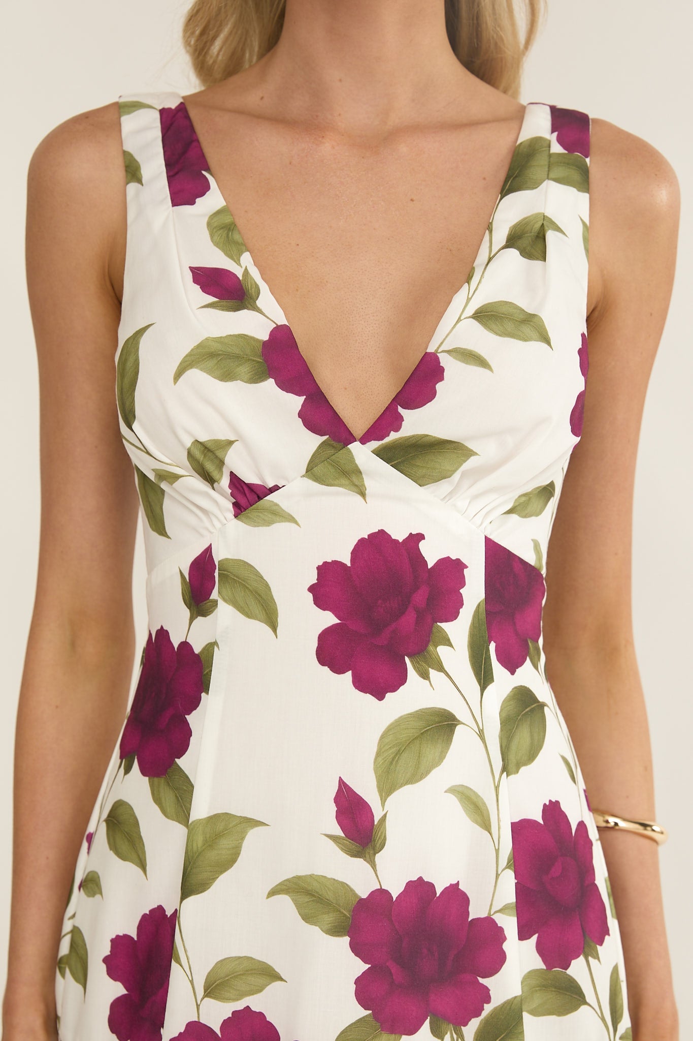 Begonia Drop Waist Maxi Dress Allegra Floral by Selfie Leslie