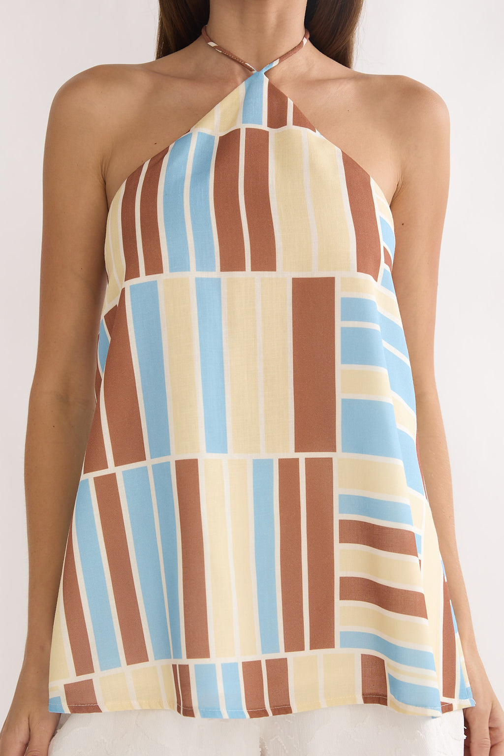 Chichi Halter Top Print Butter by Selfie Leslie
