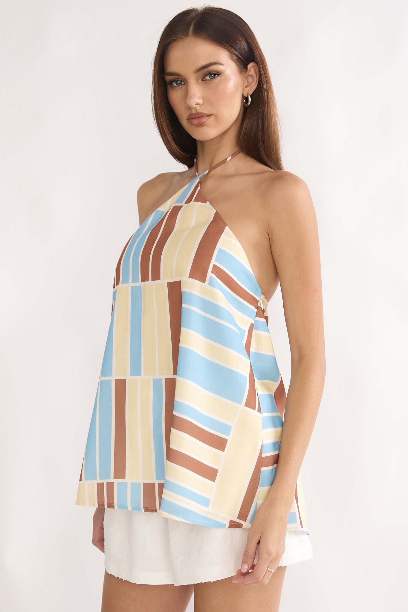 Chichi Halter Top Print Butter by Selfie Leslie