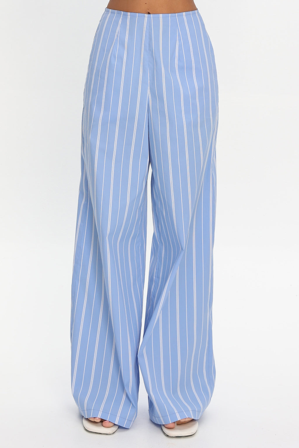 Teela Wide Leg Pants Stripe Blue
