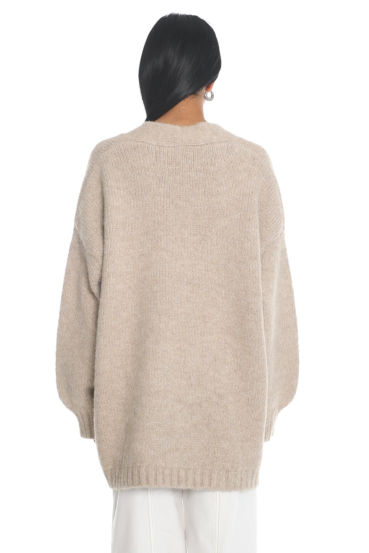 Jinnica Long Knit Cardigan Oat by Selfie Leslie