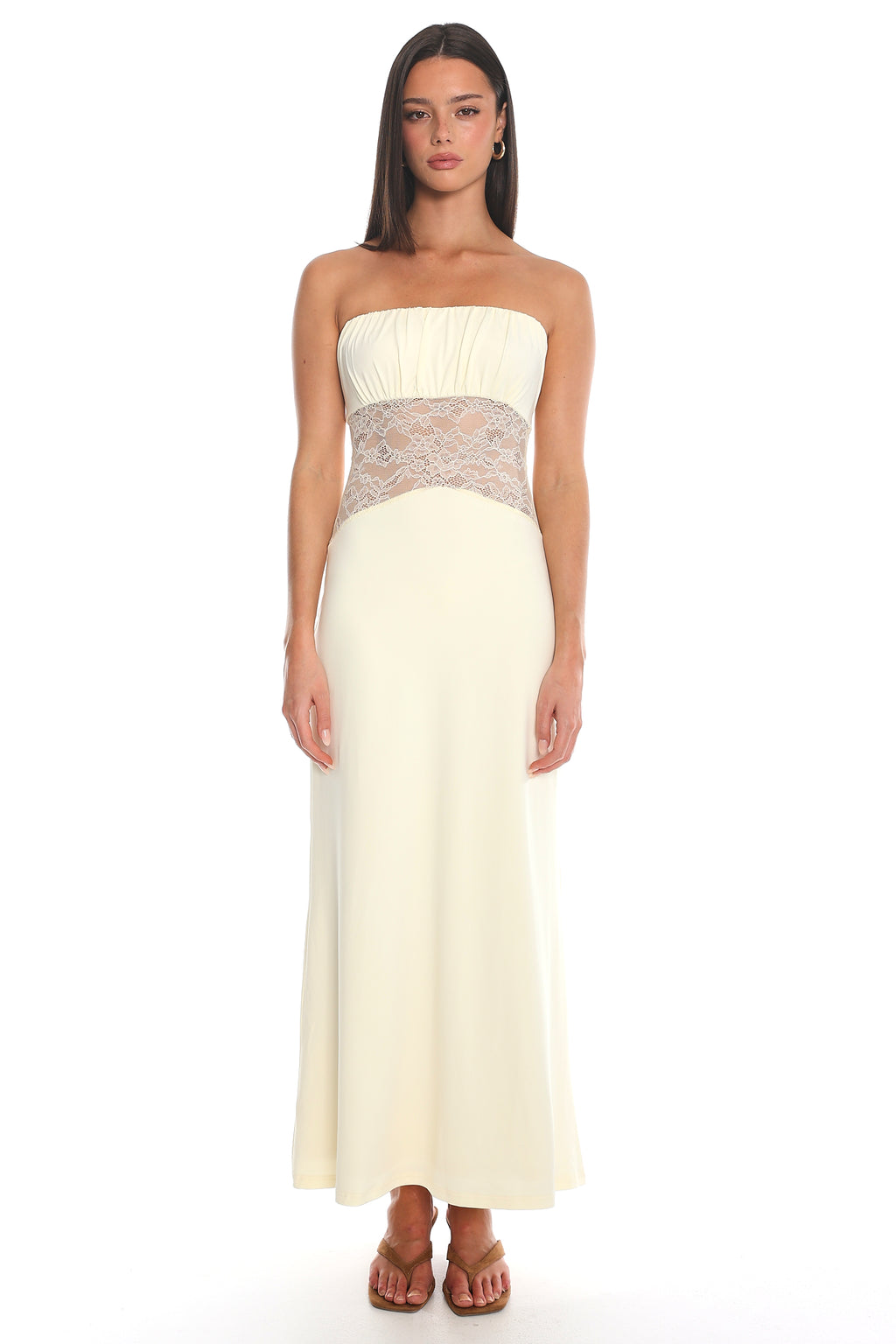 Kylana Strapless Maxi Dress Butter