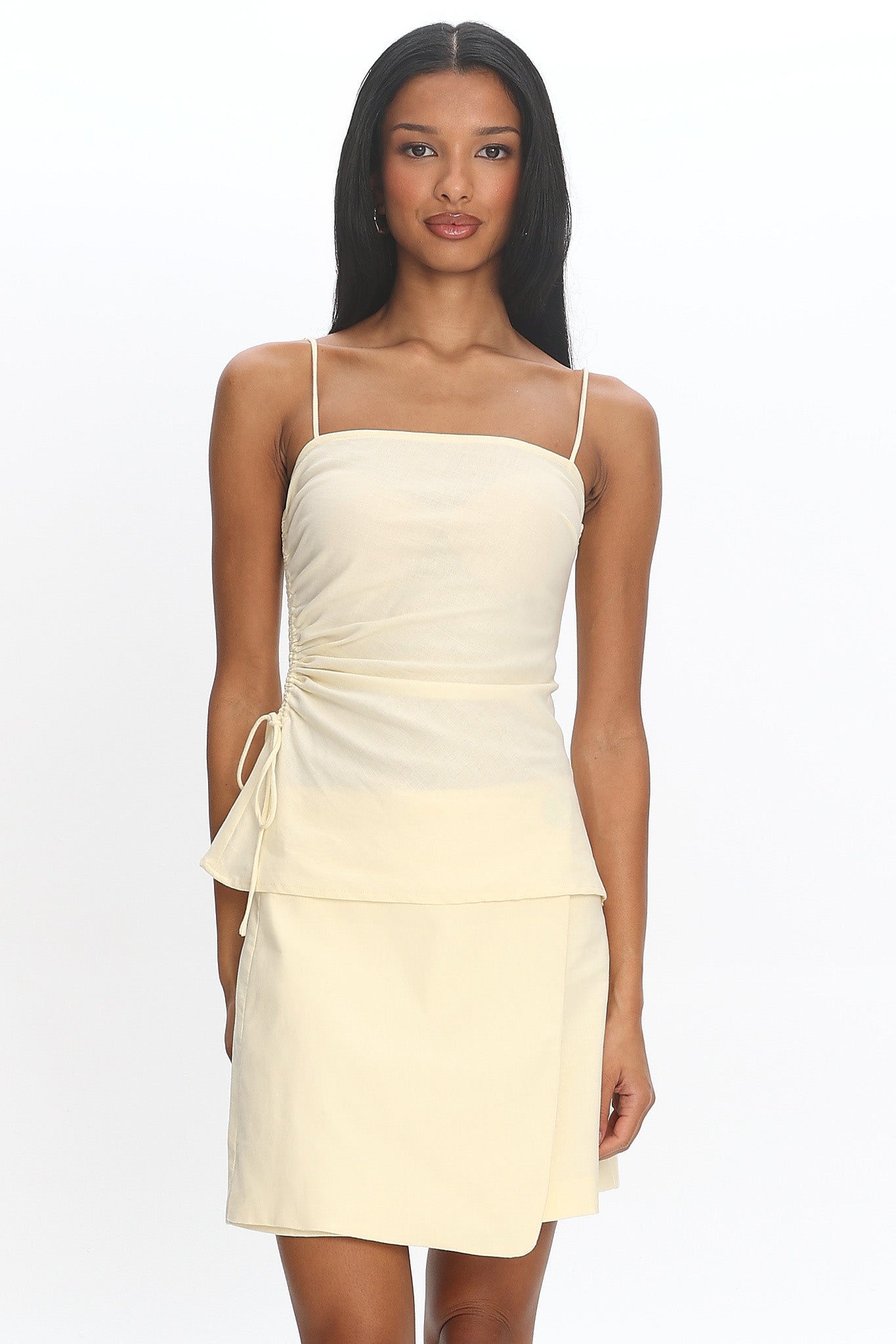 Queen St Wrap Front Skirt Butter