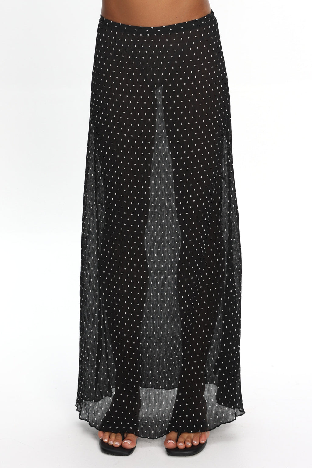LIONESS Ford Maxi Skirt Onyx Polka
