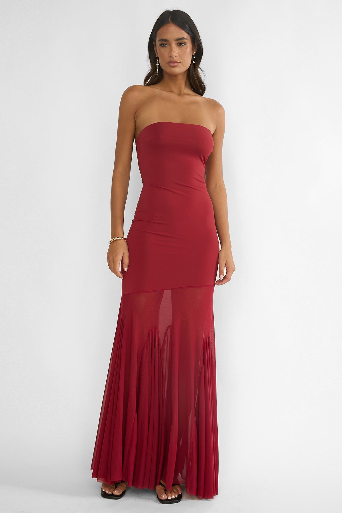 velvet mesh dress Rope Strapless Maxi Wine Stevie Nicks Of Fleetwood this exquisite dress is Fall Transition Style Size:Children's size -Size 4