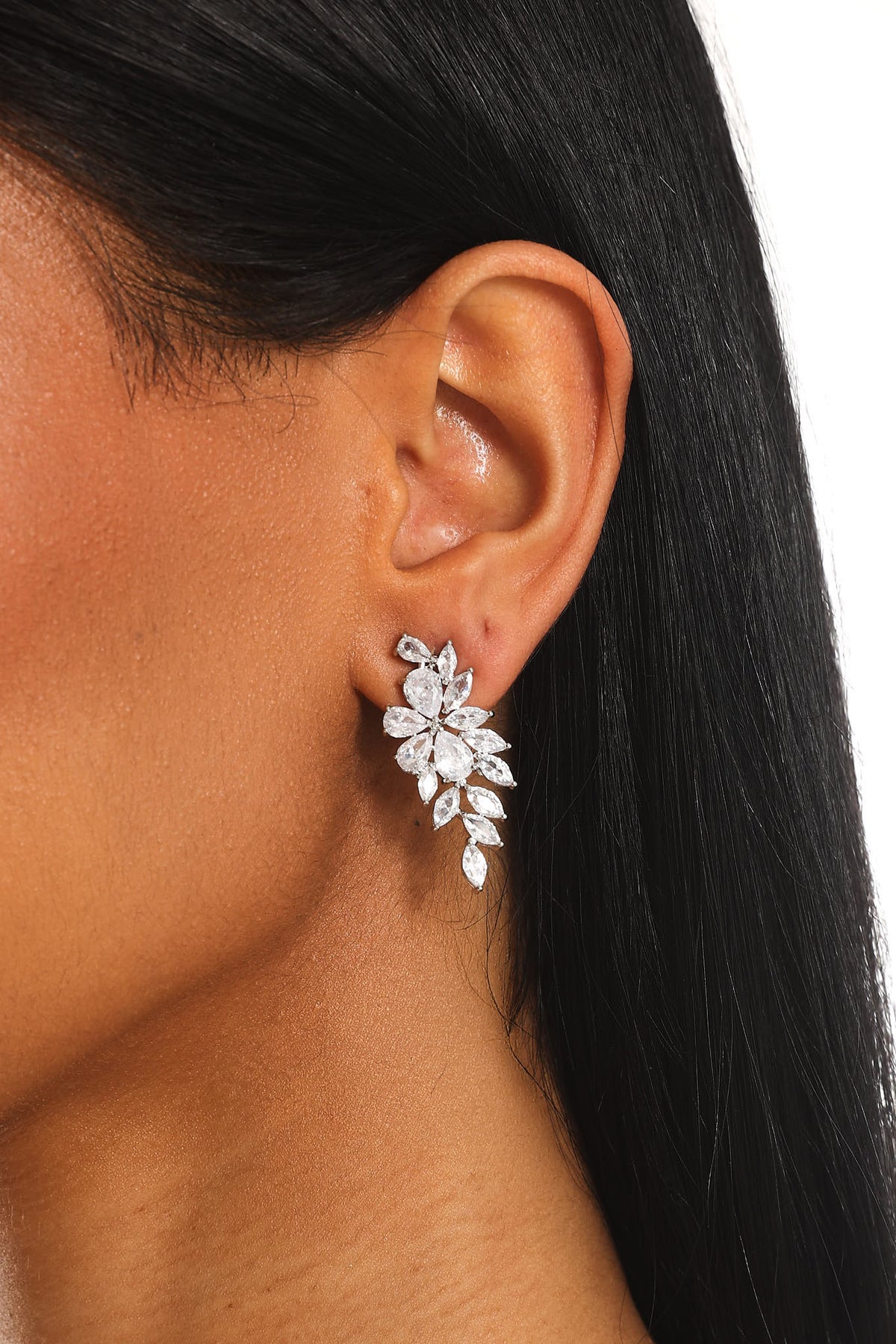 Geminid Cluster Statement Earrings Silver
