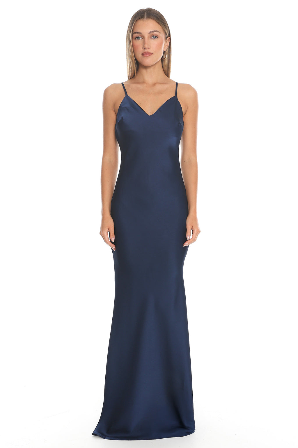 Naomi Cape Maxi Dress Navy by Selfie Leslie