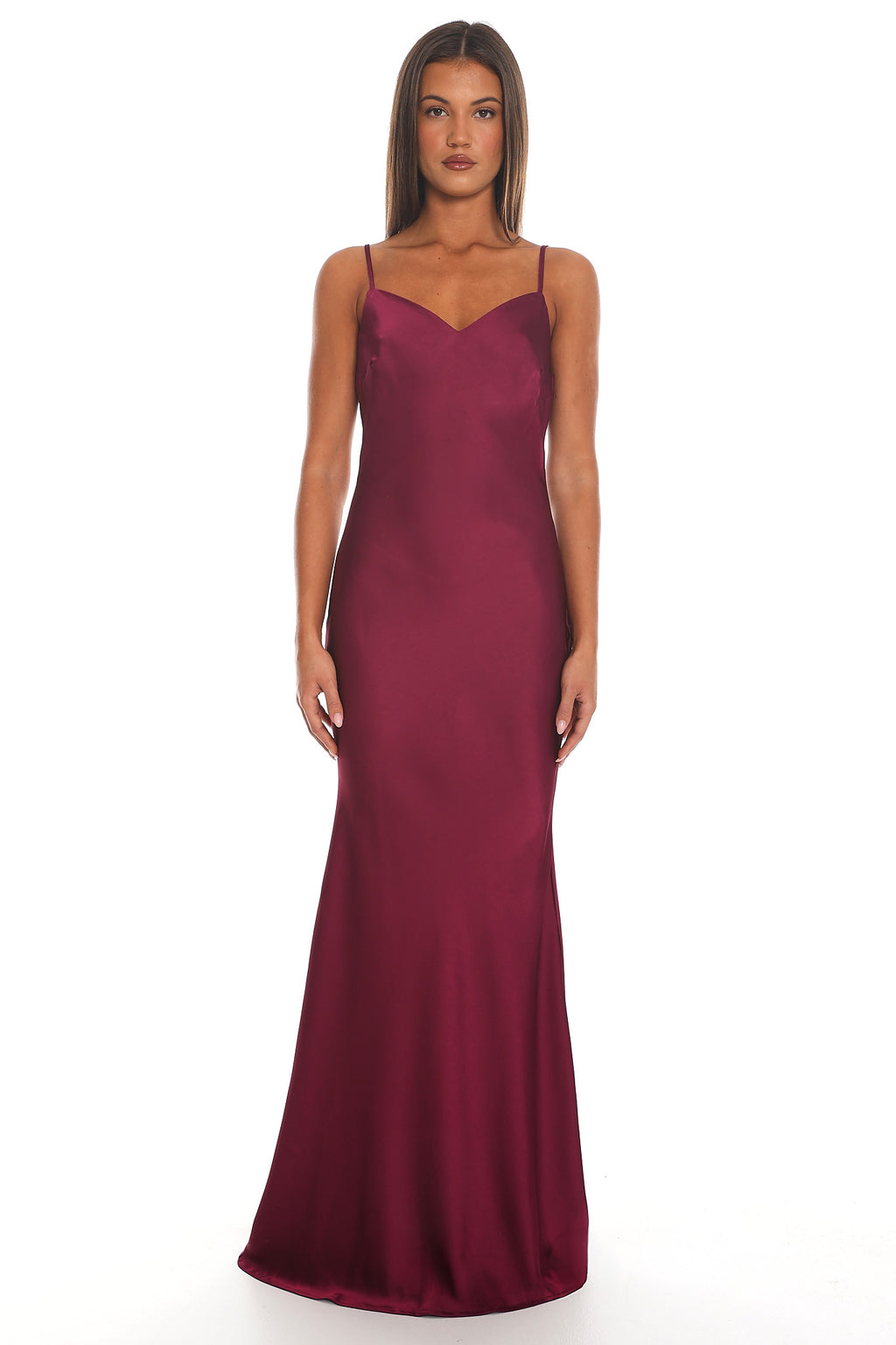 Naomi Cape Maxi Dress Wine by Selfie Leslie