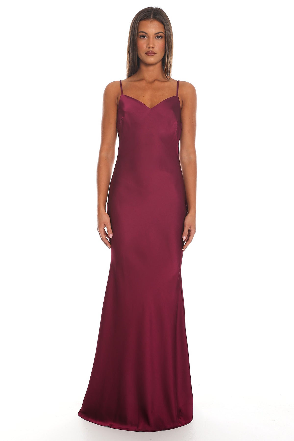Naomi Cape Maxi Dress Wine by Selfie Leslie