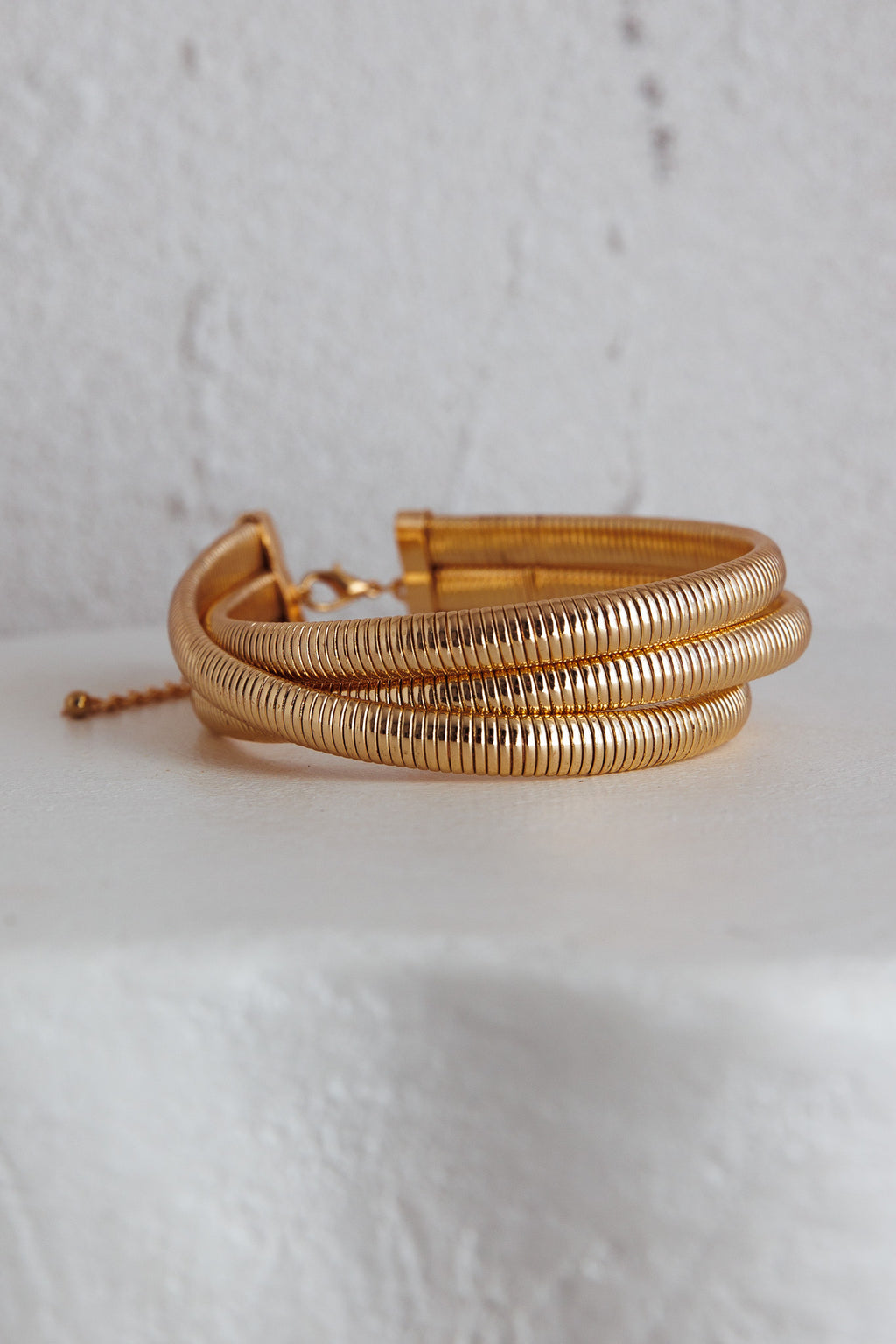 Roman Multi Choker Necklace Gold by Selfie Leslie