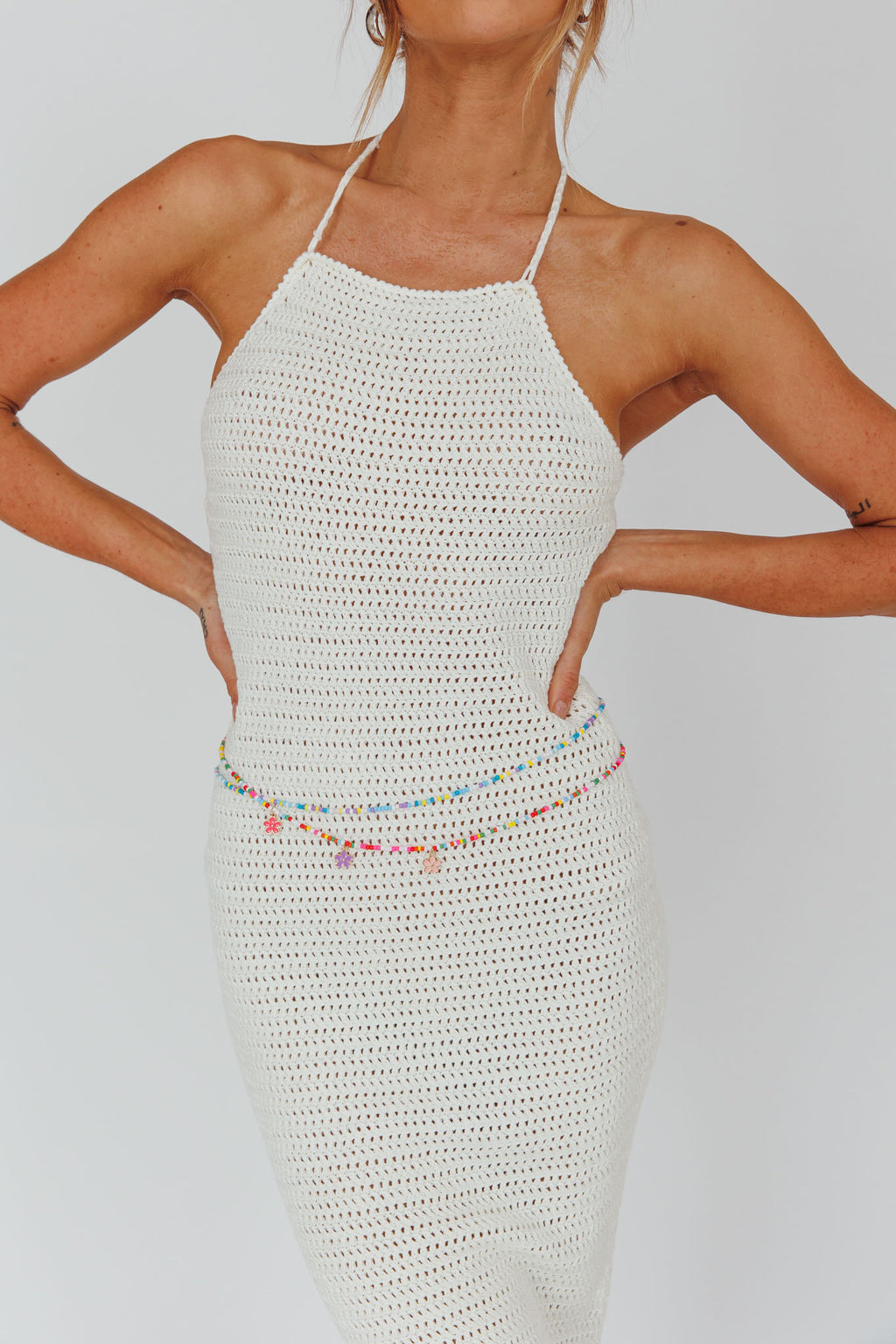 Sunny Beaded Waist Chain Multi by Selfie Leslie