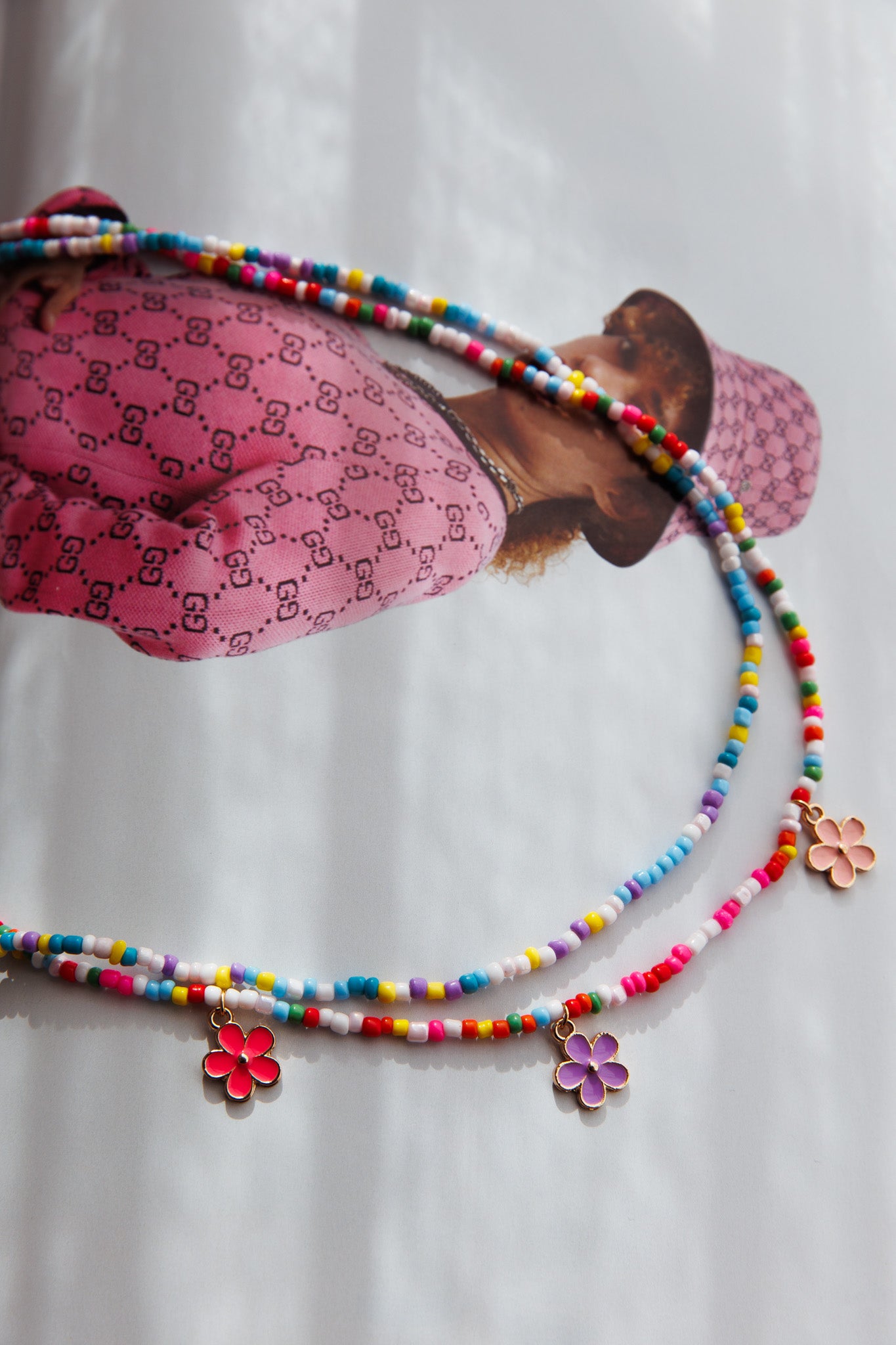 Sunny Beaded Waist Chain Multi by Selfie Leslie