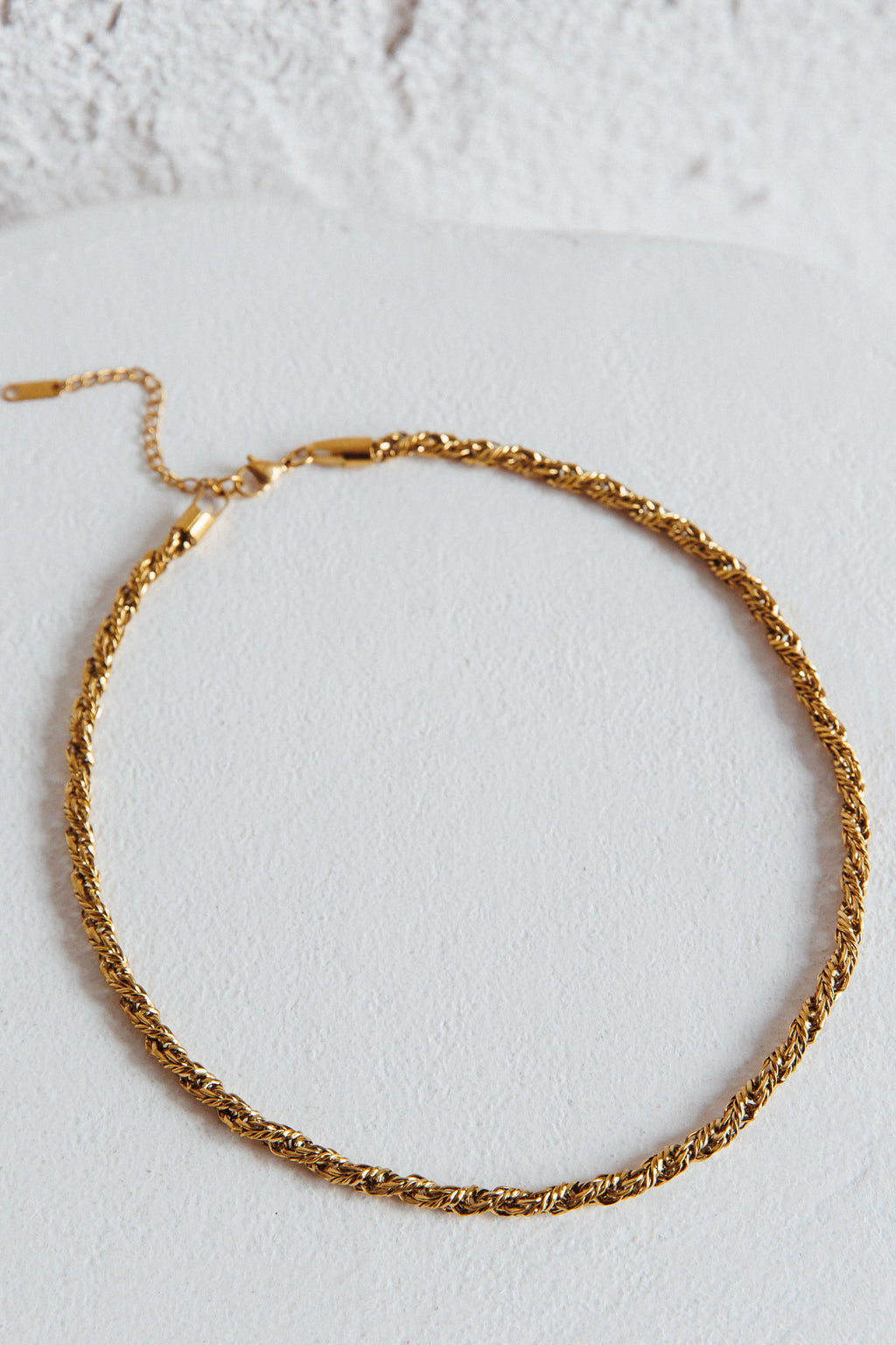 Prana Twist Chain Necklace Gold by Selfie Leslie