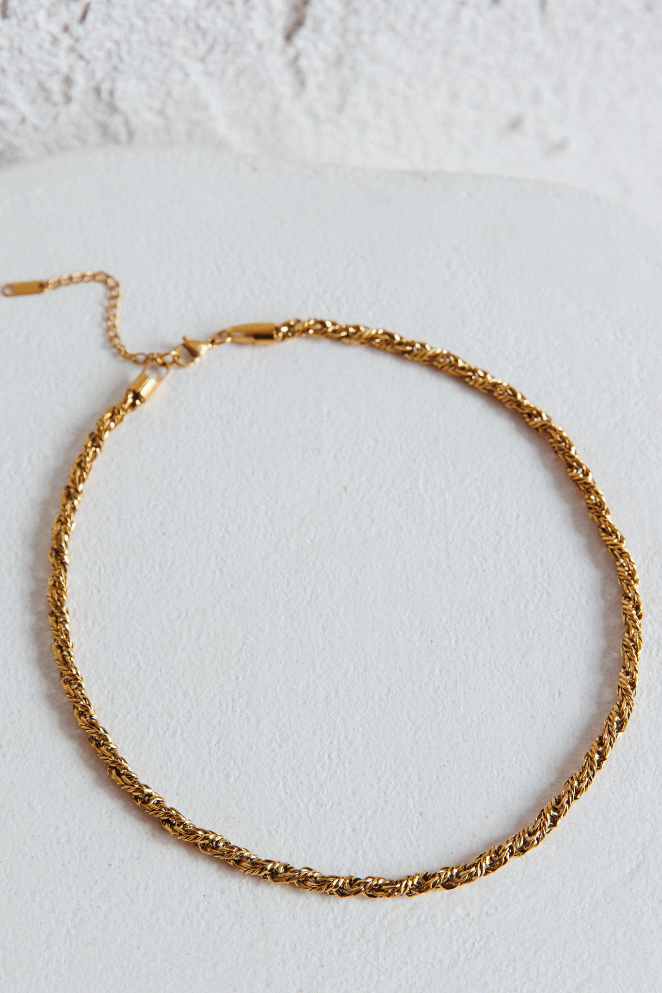 Prana Twist Chain Necklace Gold by Selfie Leslie