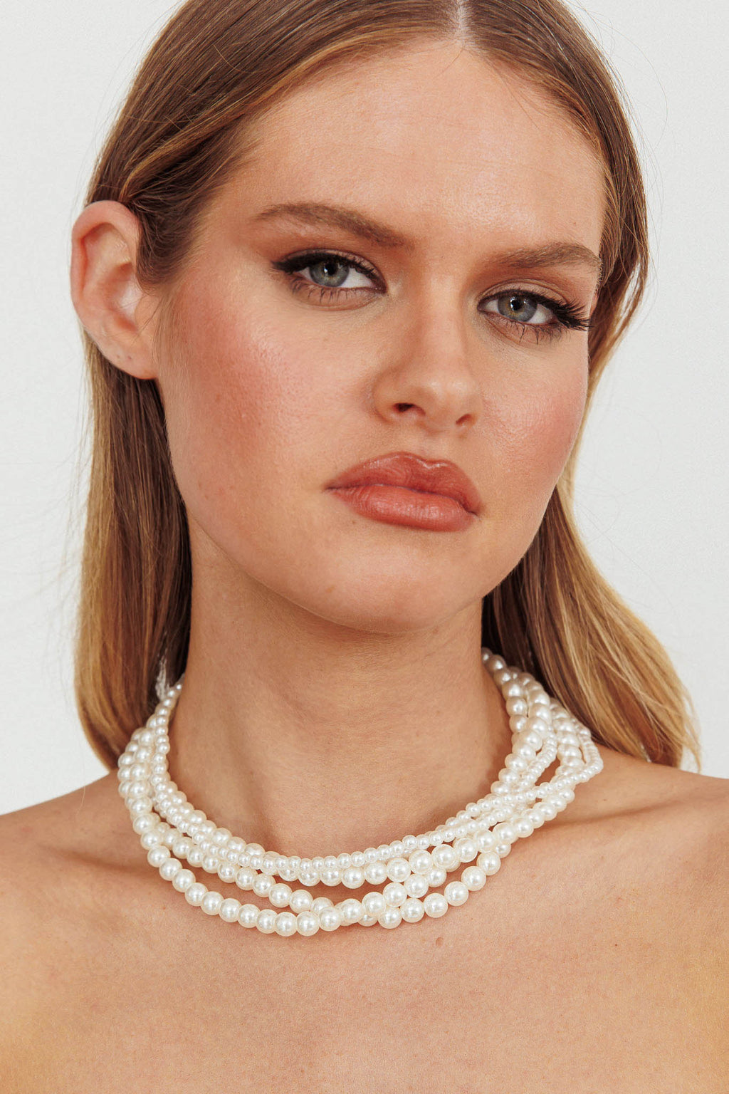 Giselle Pearl Necklace Gold by Selfie Leslie