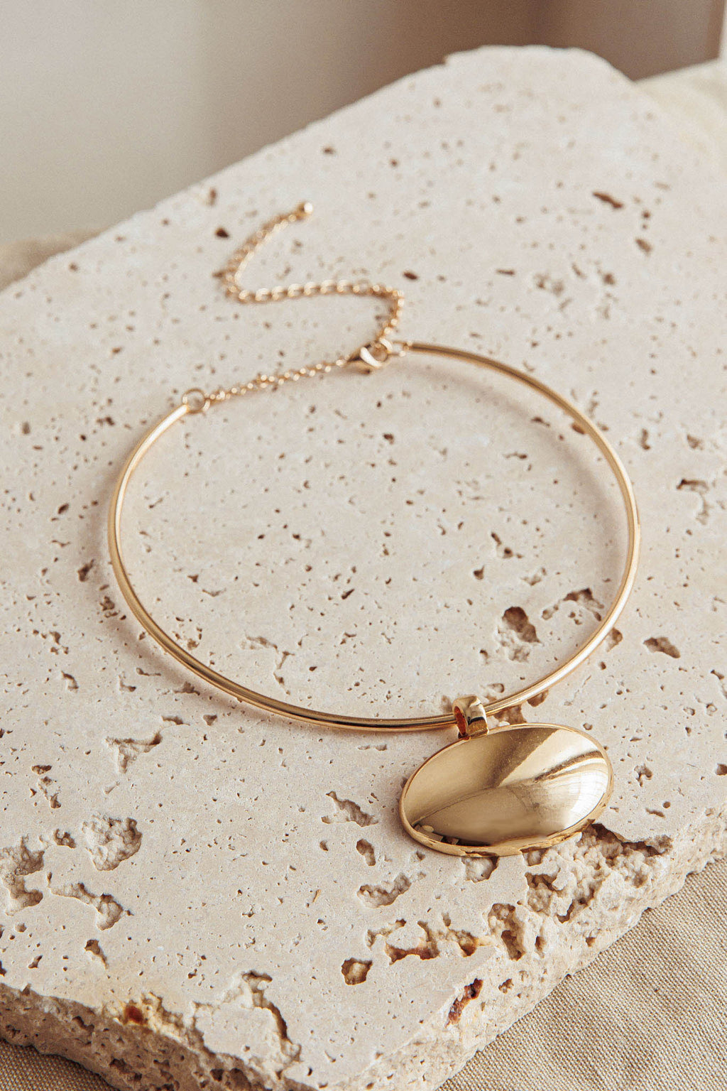 It's Fate Pendant Choker Gold by Selfie Leslie