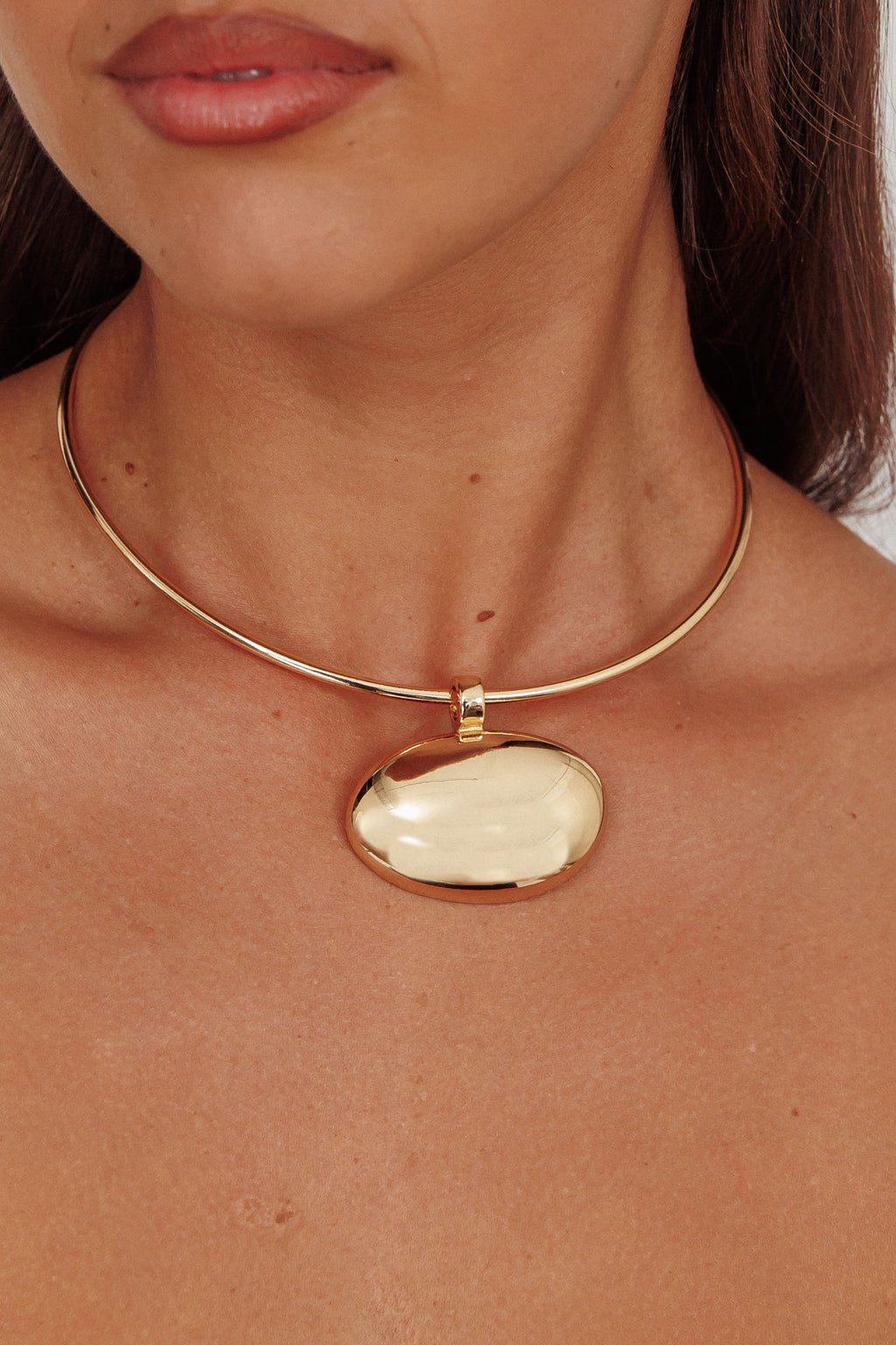 It's Fate Pendant Choker Gold by Selfie Leslie